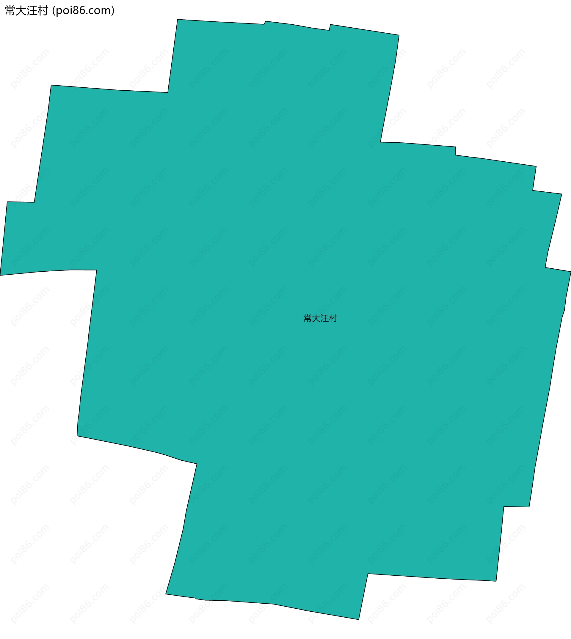 常大汪村边界地图