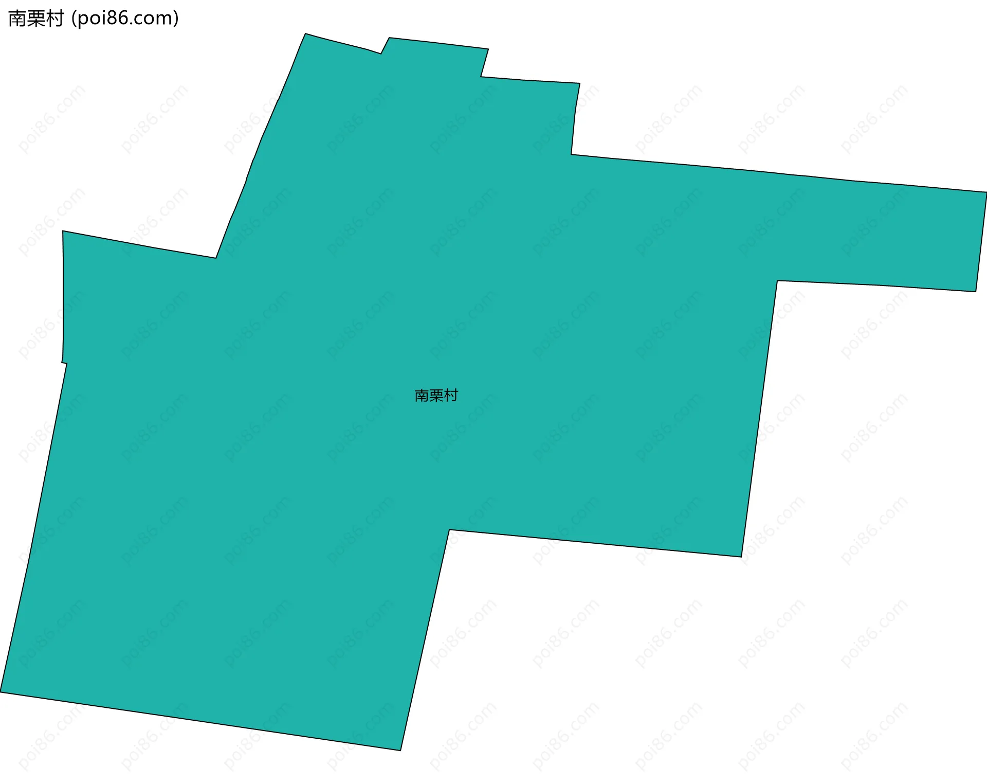 南栗村边界地图