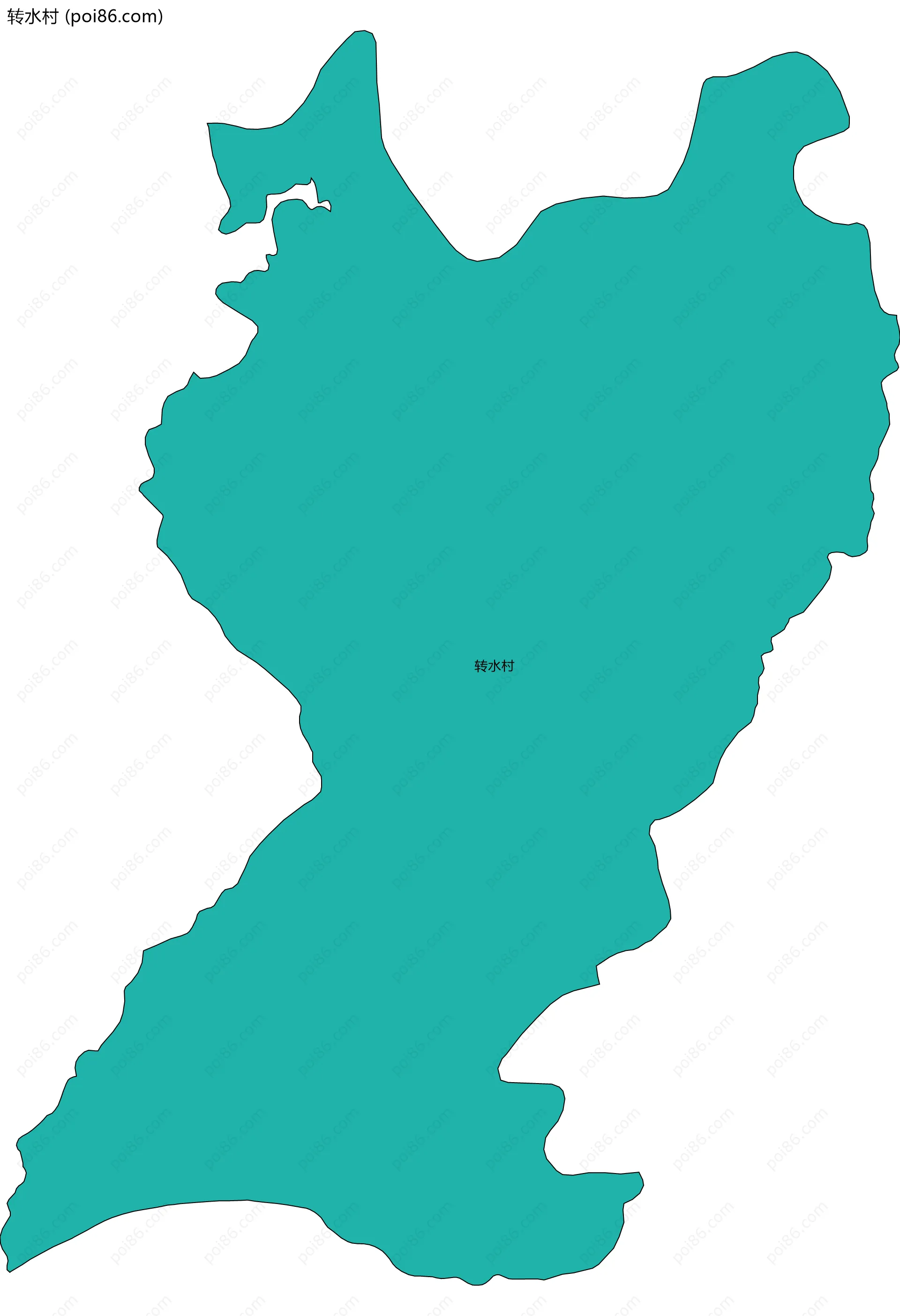 转水村边界地图