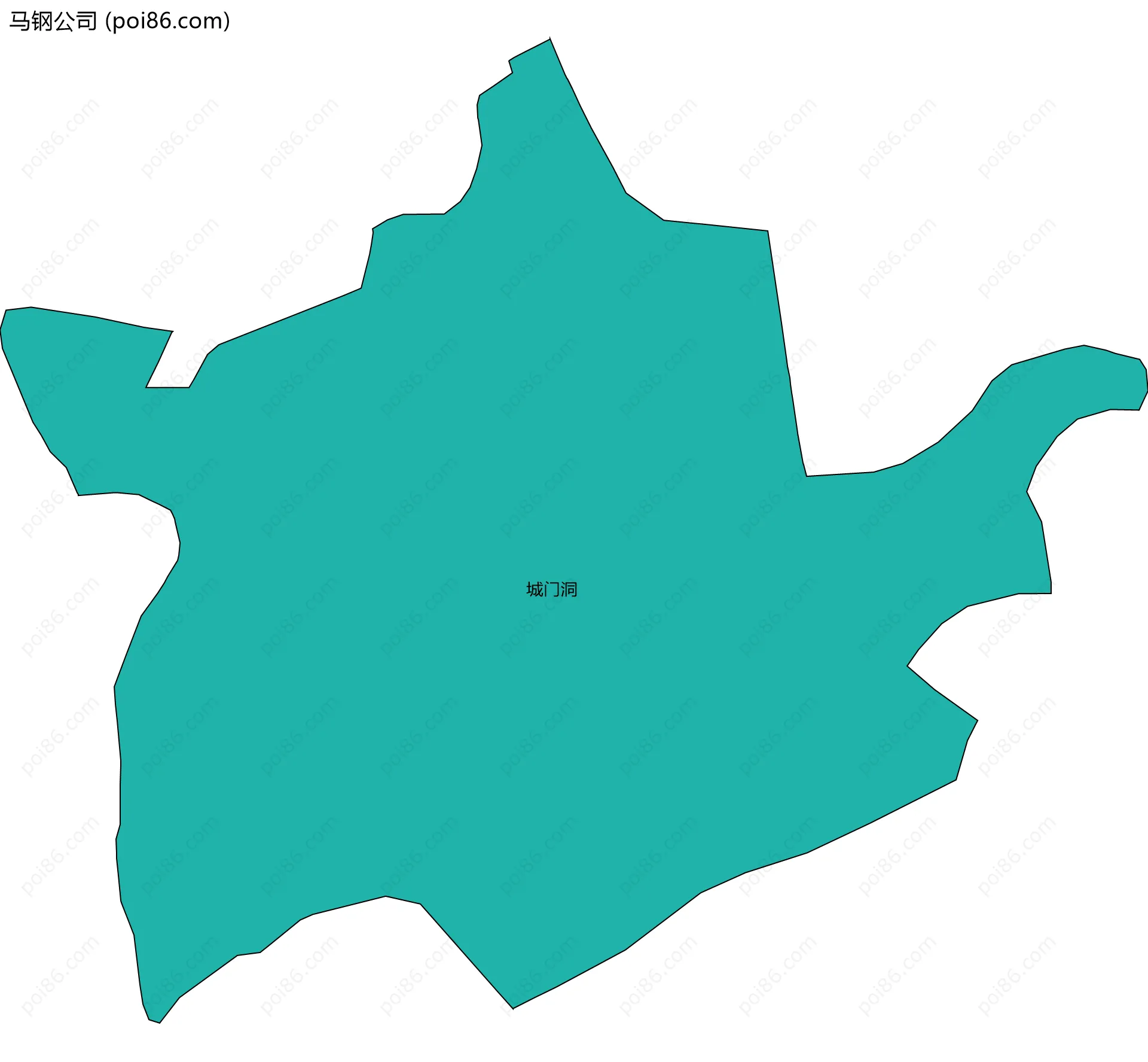 马钢公司边界地图(五级行政区划)