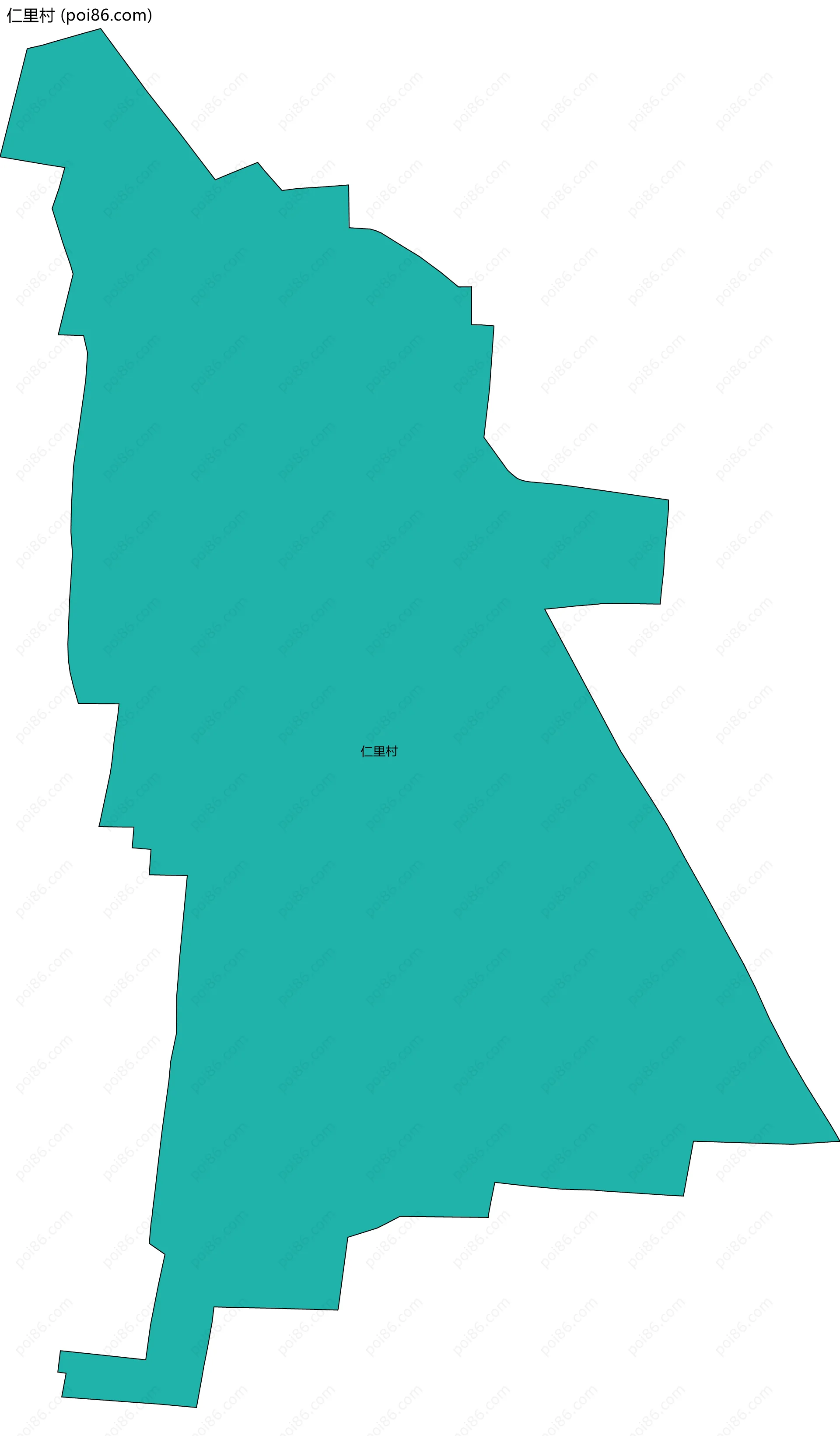 仁里村边界地图