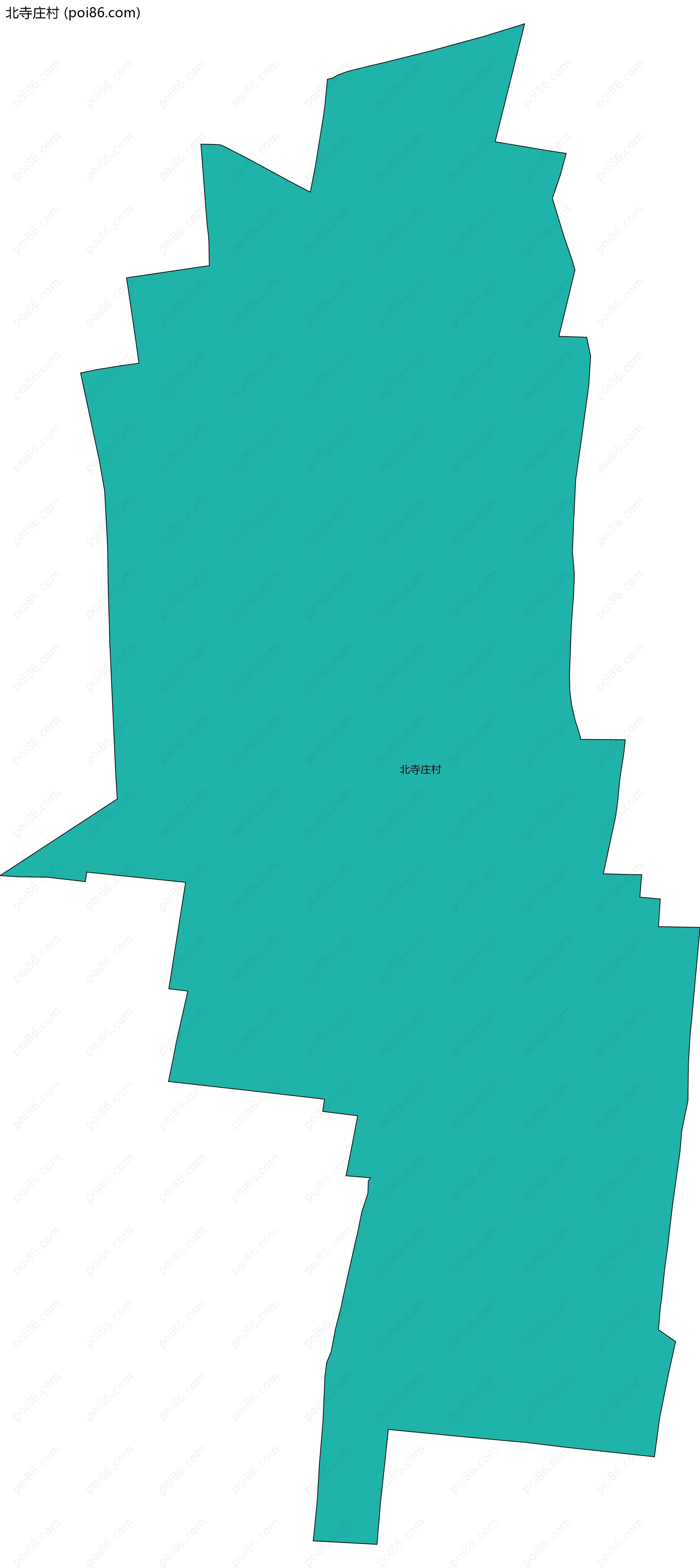 北寺庄村边界地图