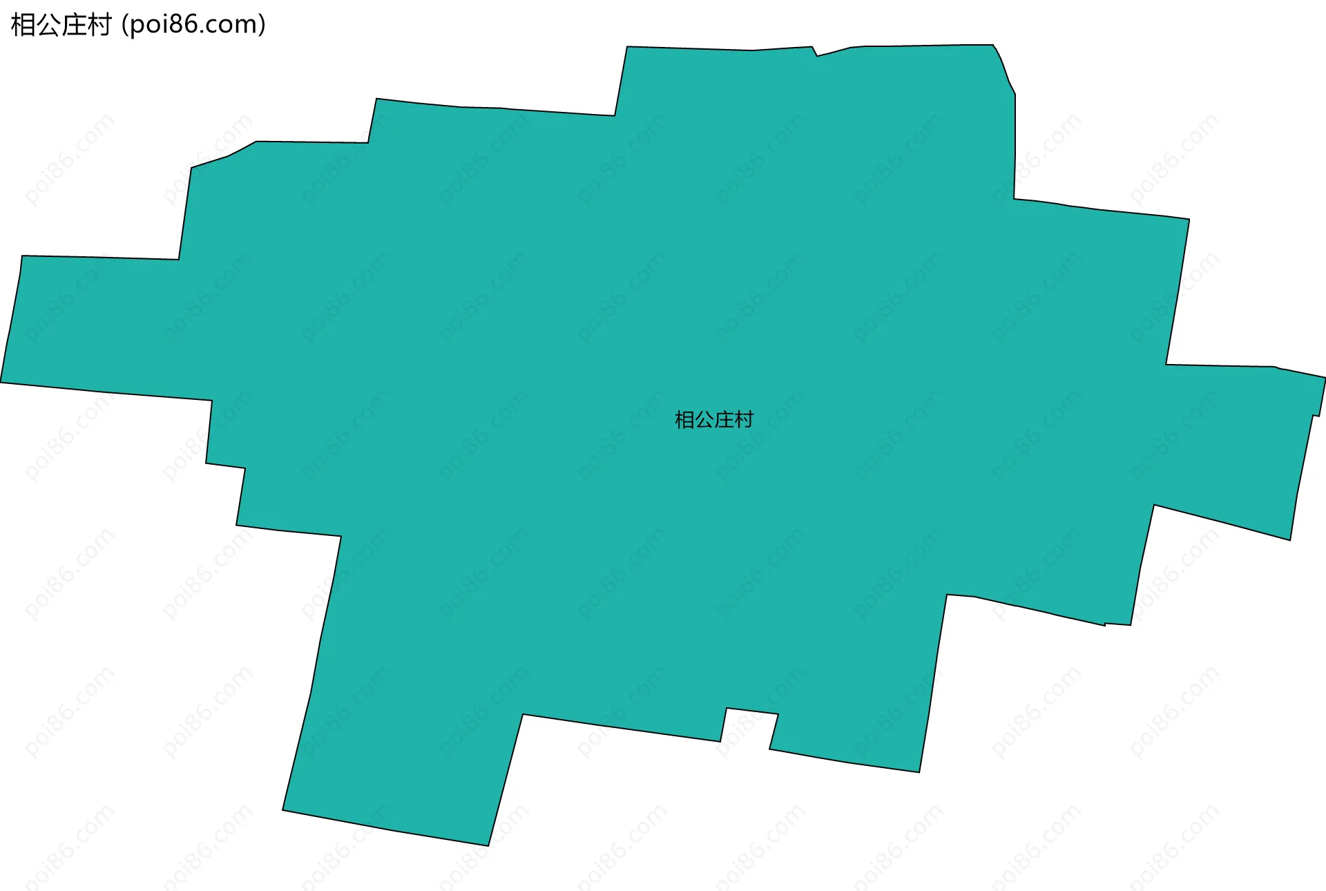 相公庄村边界地图