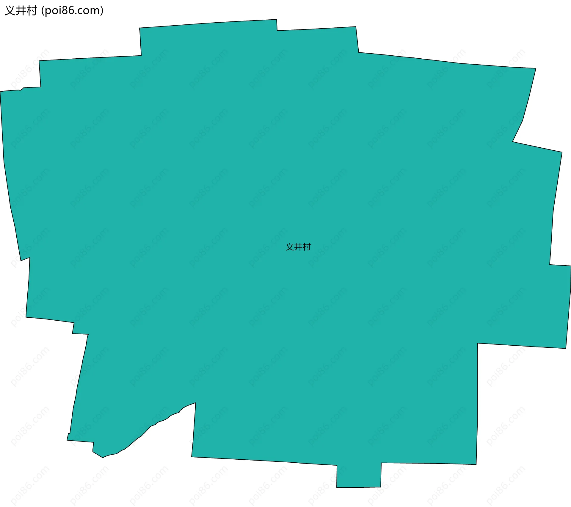 义井村边界地图