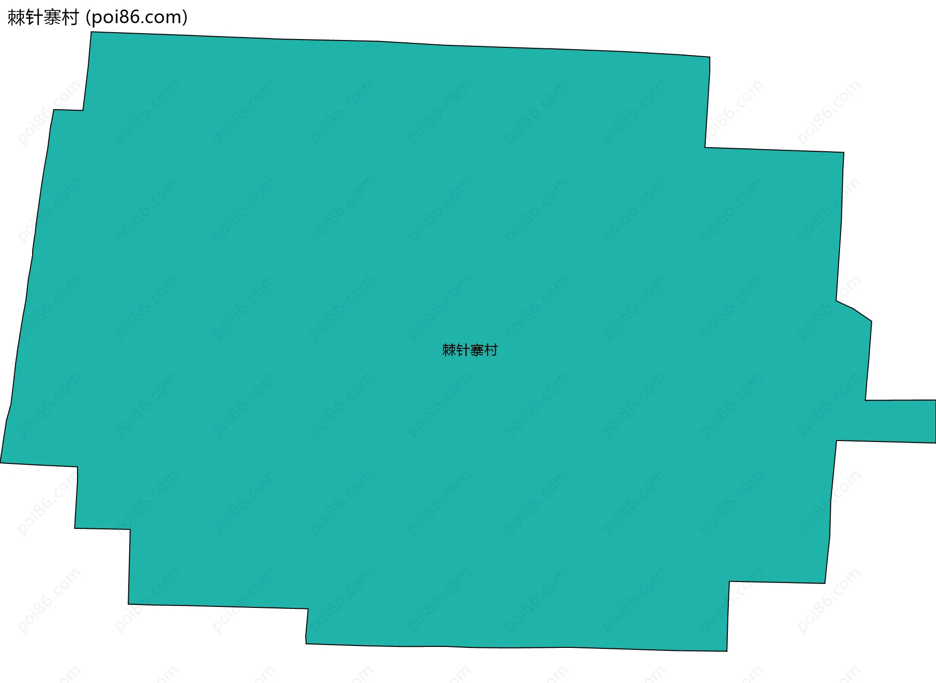 棘针寨村边界地图