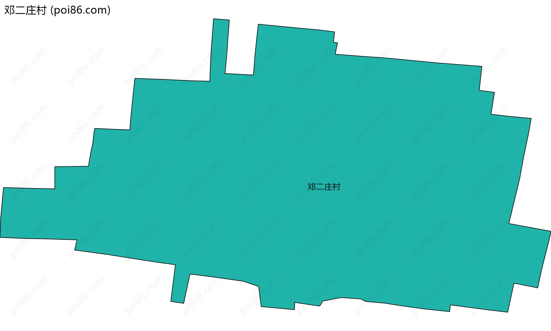 邓二庄村边界地图