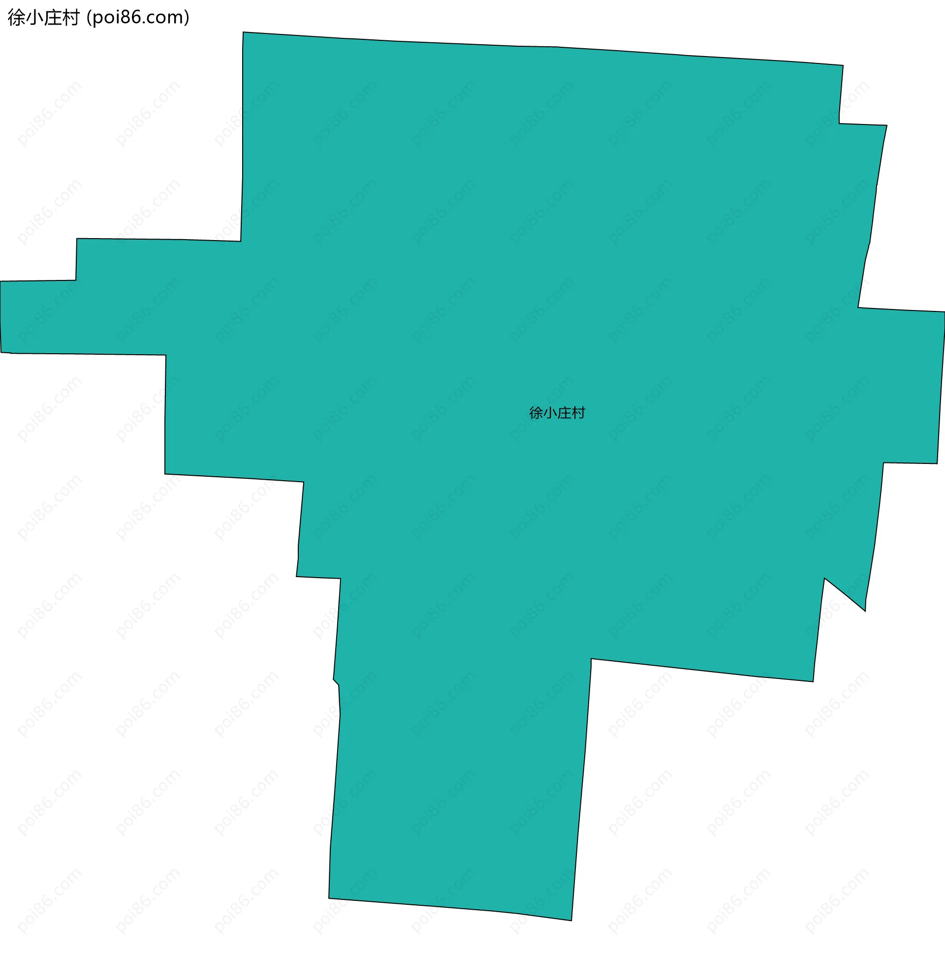 徐小庄村边界地图