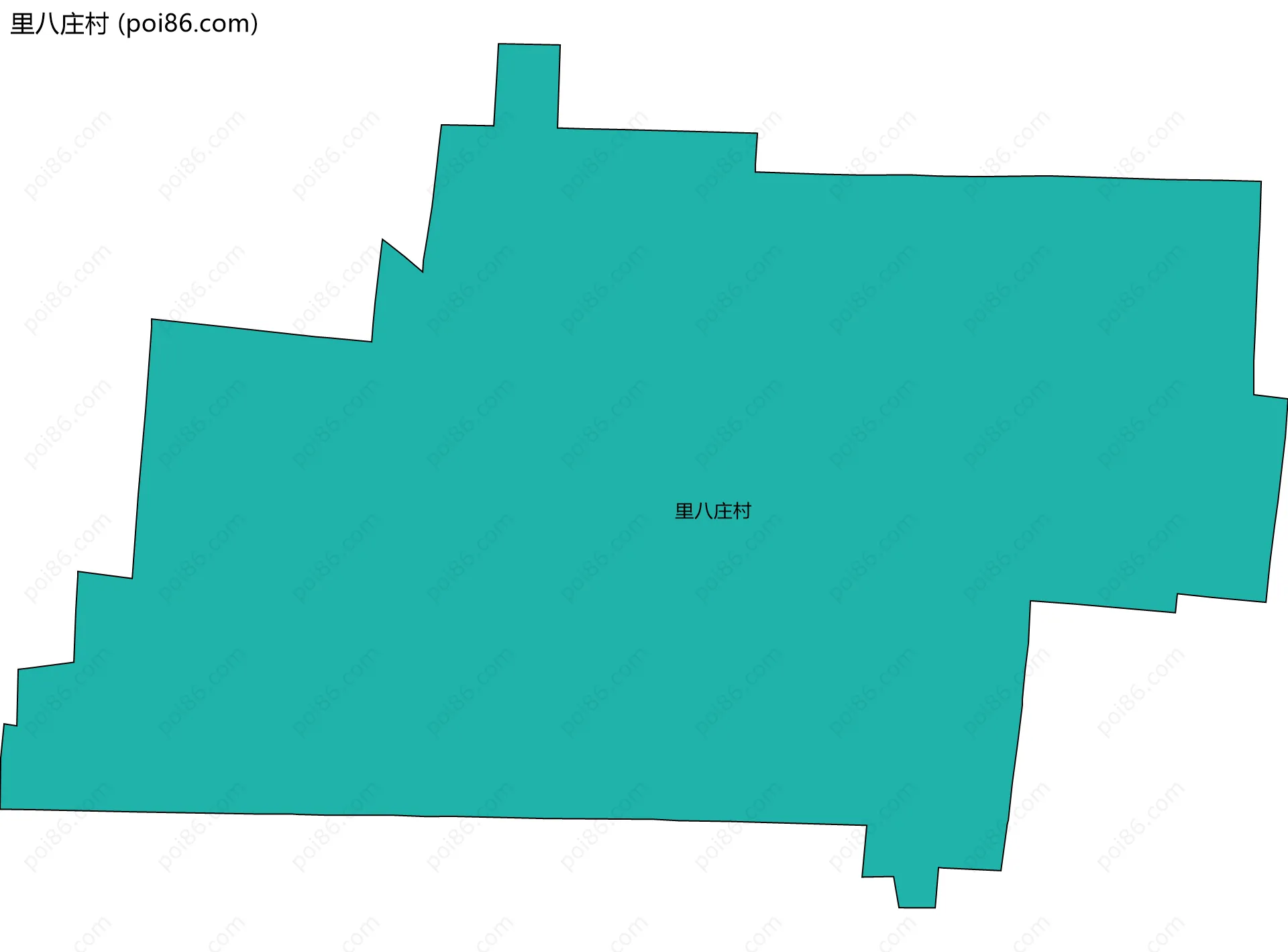 里八庄村边界地图