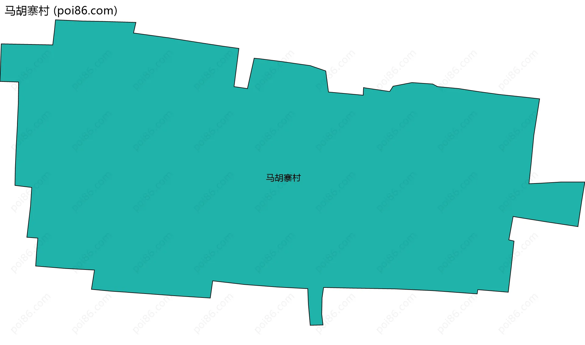 马胡寨村边界地图
