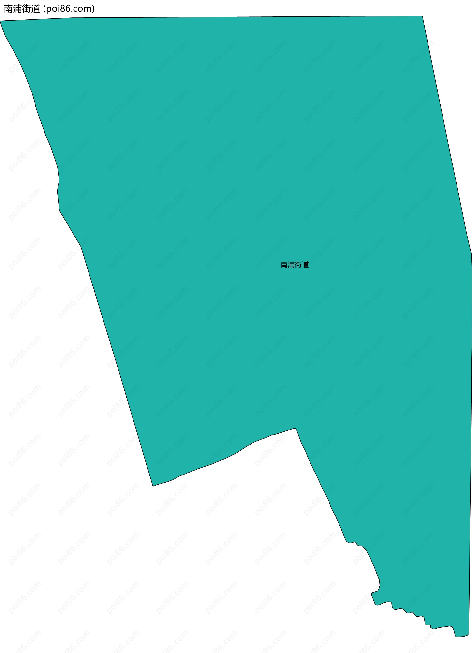 南浦街道边界地图