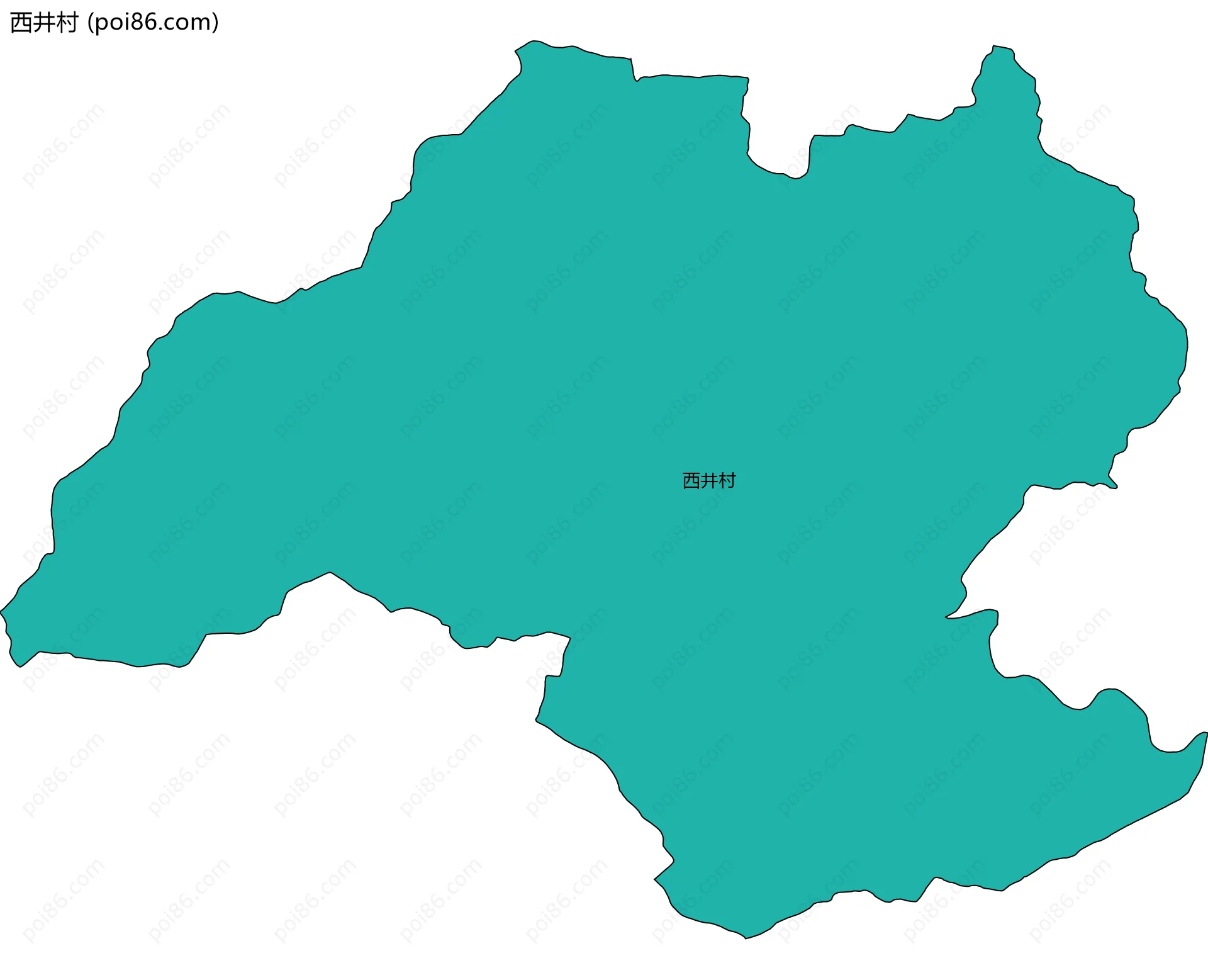 西井村边界地图