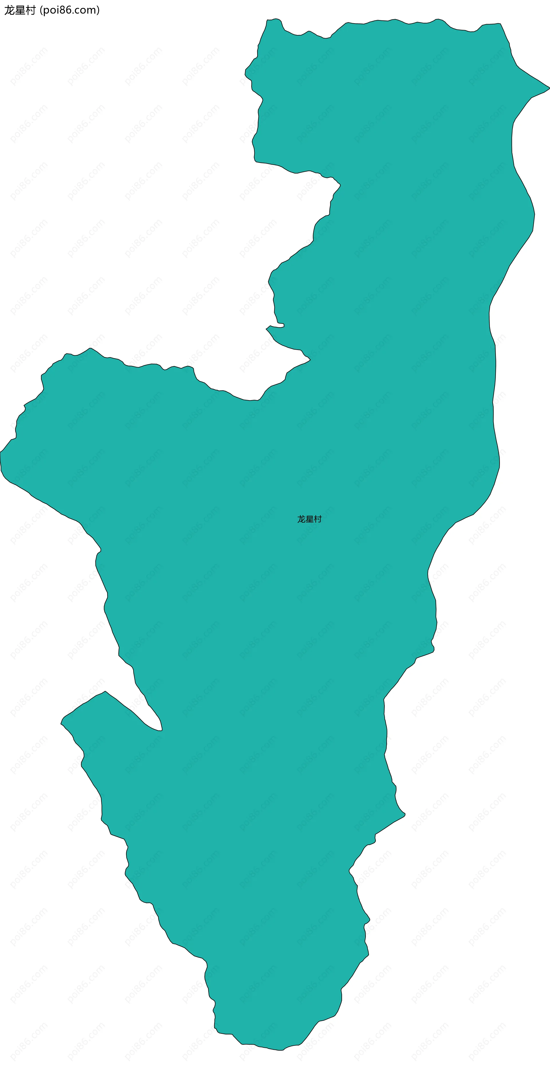 龙星村边界地图