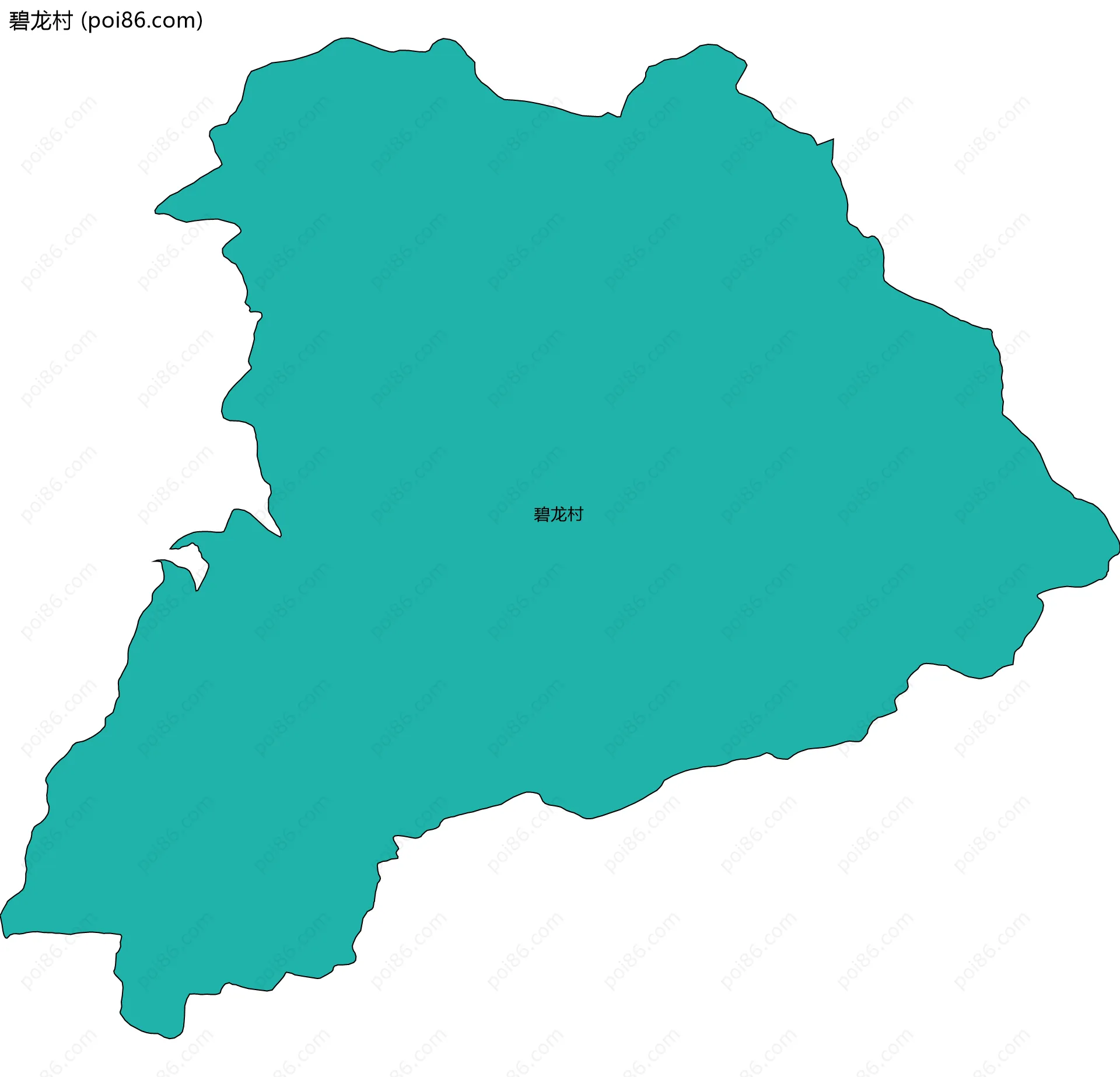 碧龙村边界地图