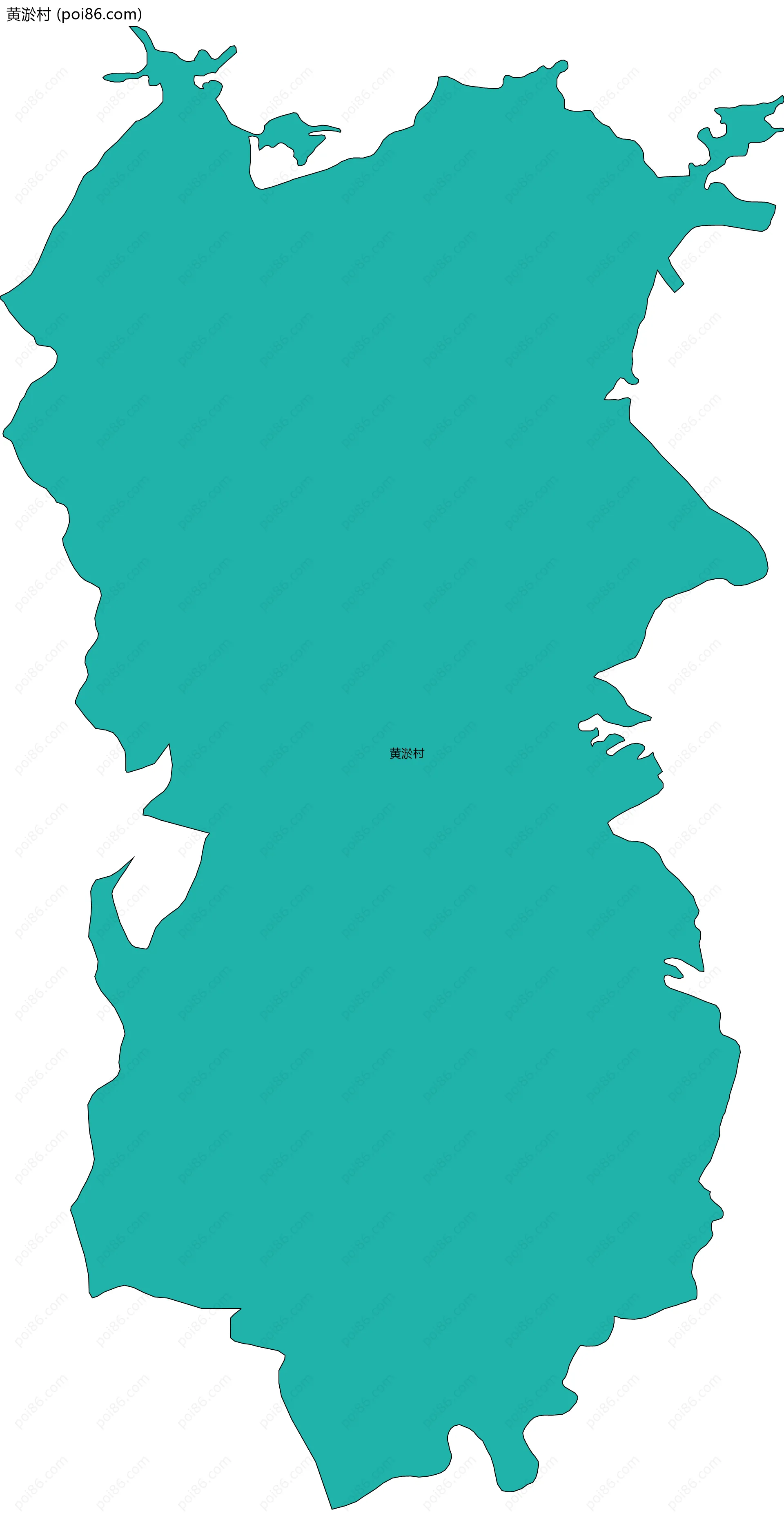 黄淤村边界地图