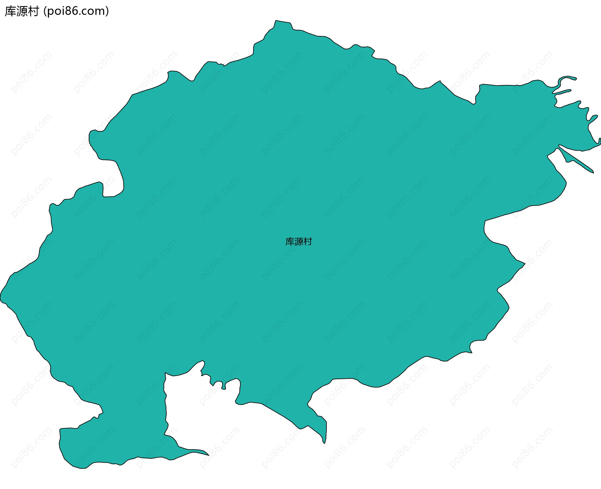 库源村边界地图