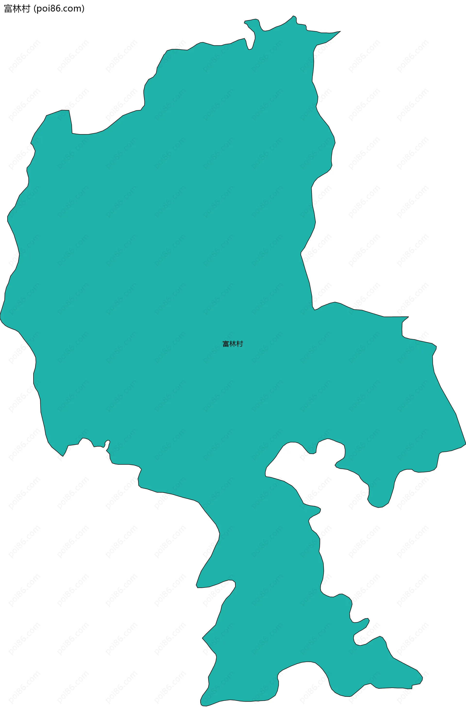 富林村边界地图