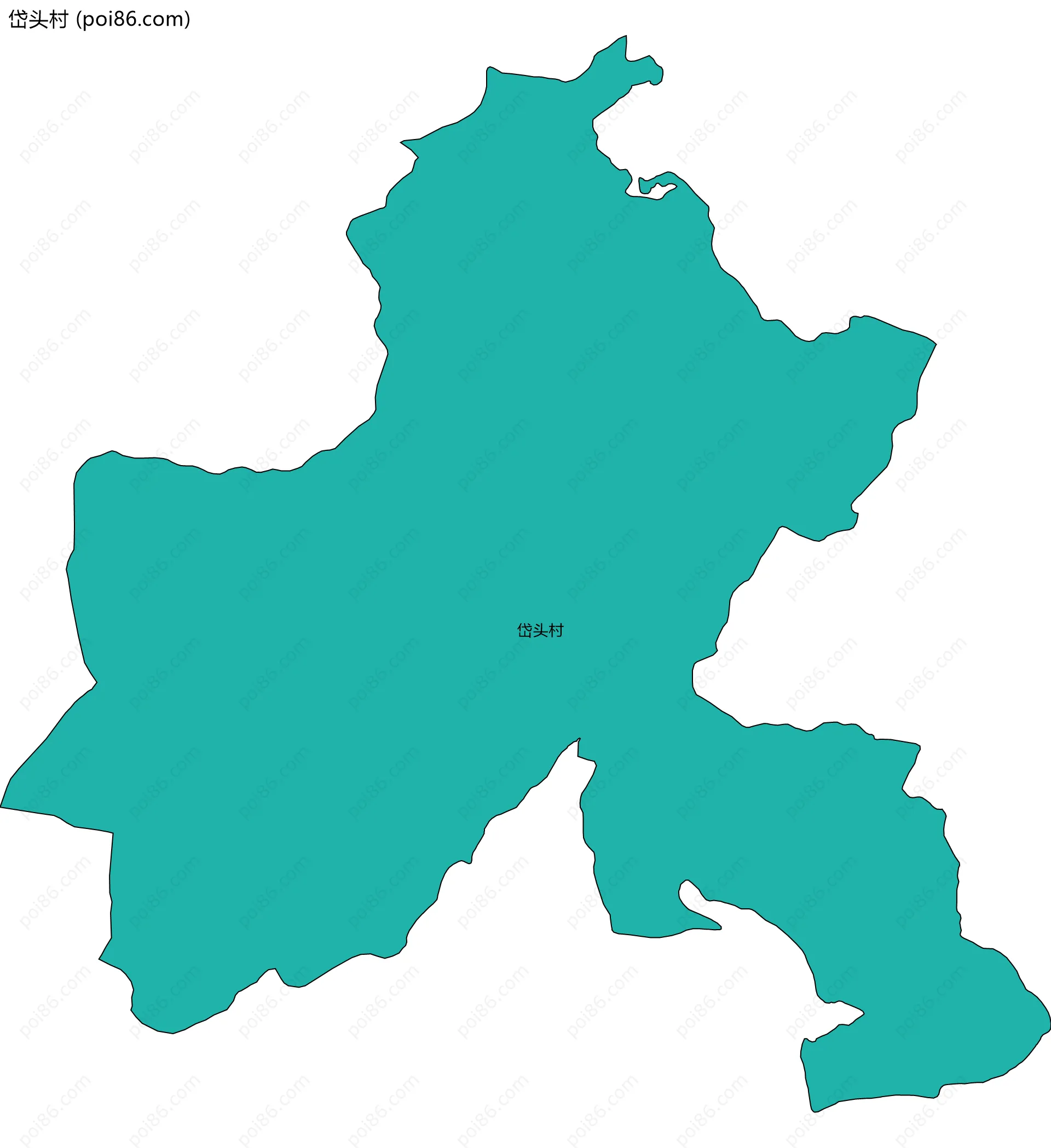 岱头村边界地图