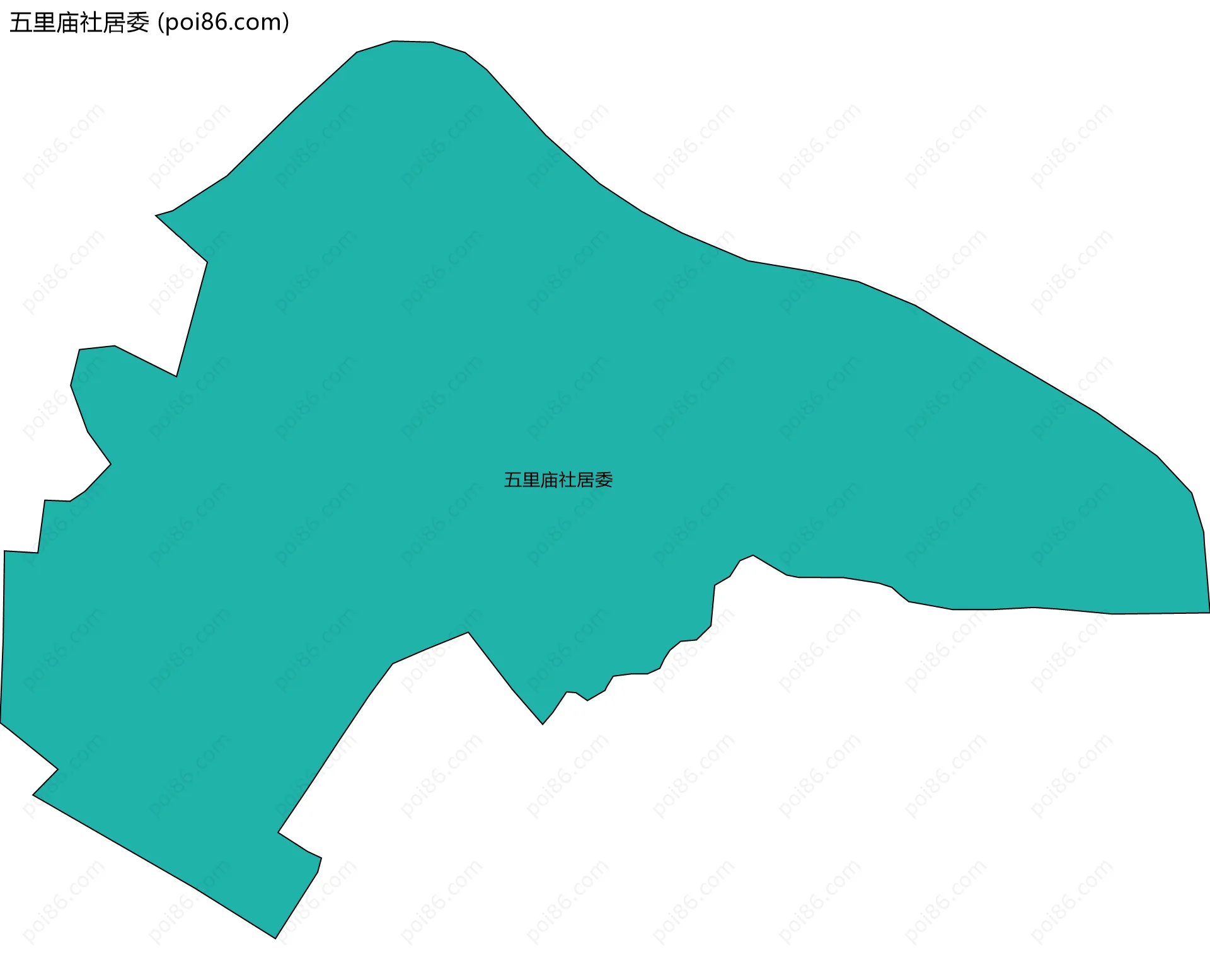 五里庙社居委边界地图