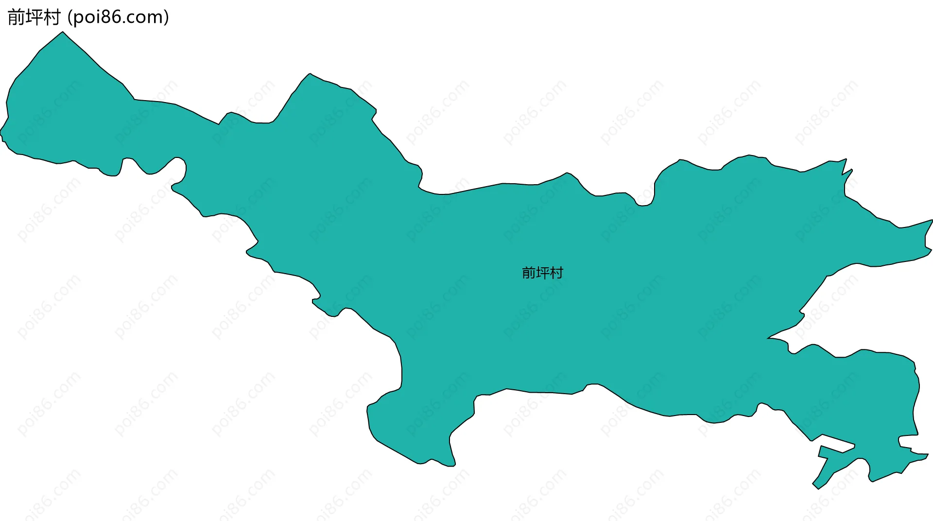 前坪村边界地图