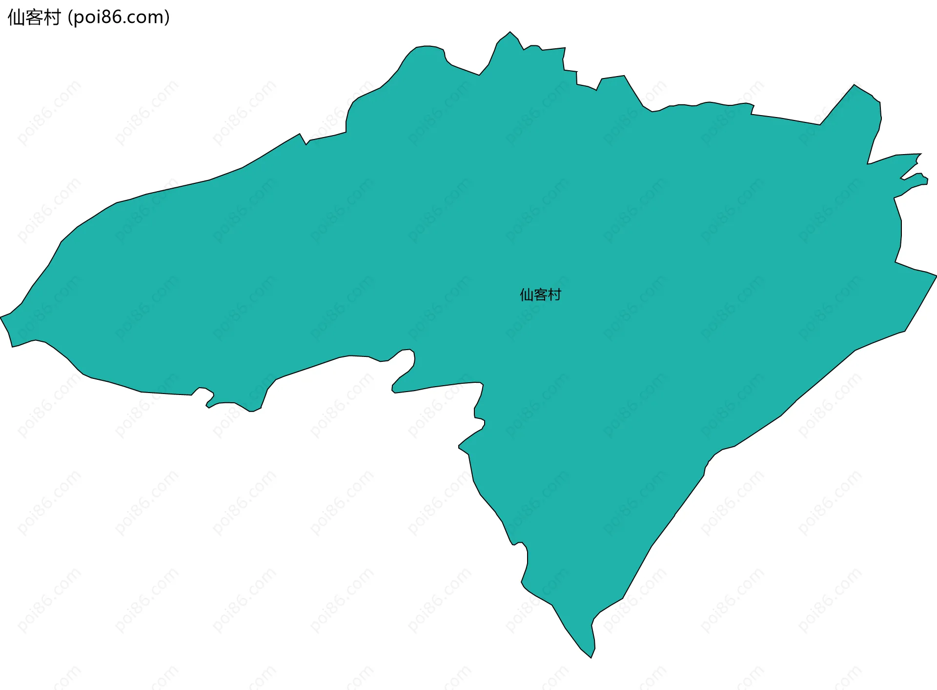 仙客村边界地图