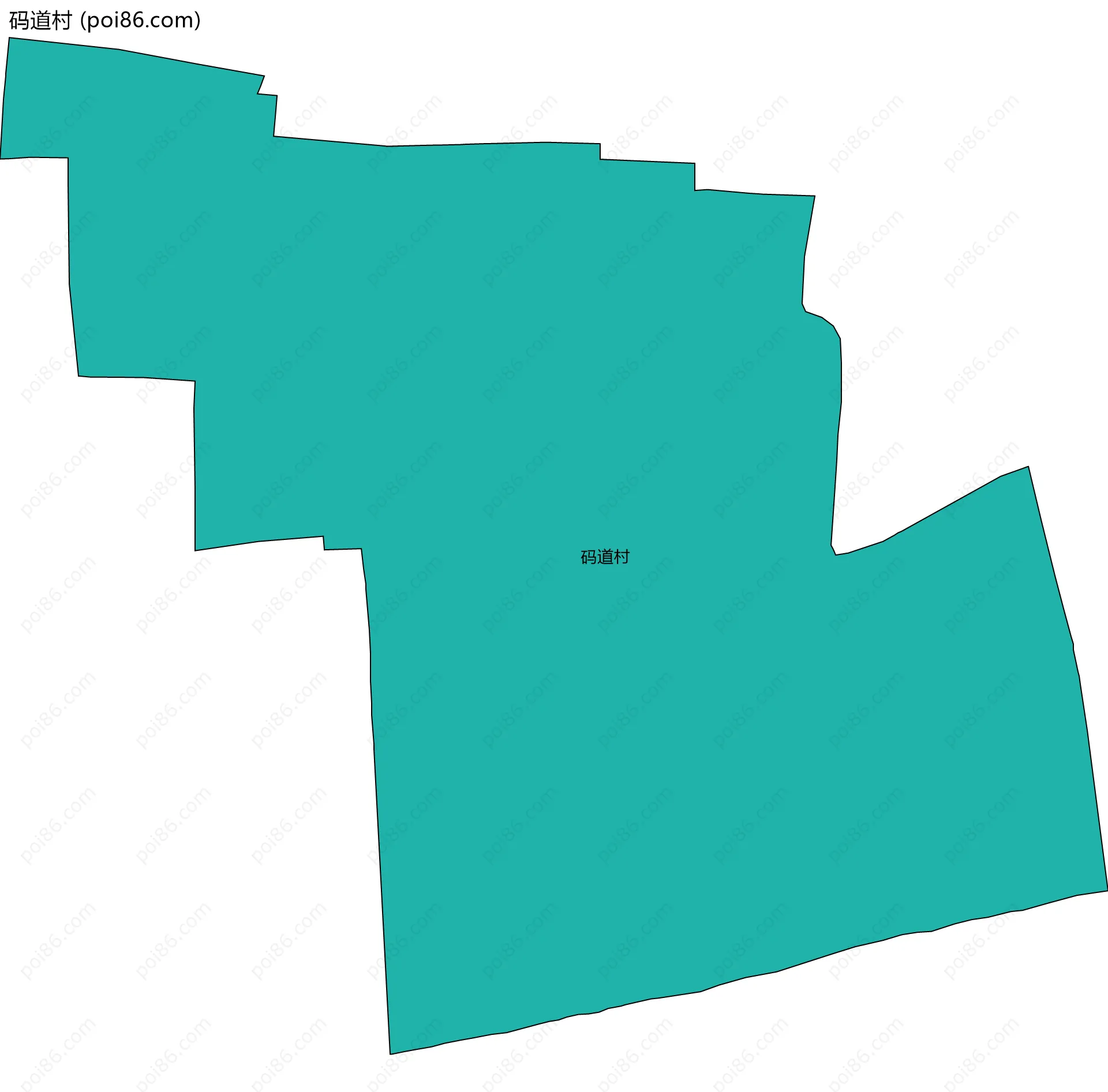 码道村边界地图