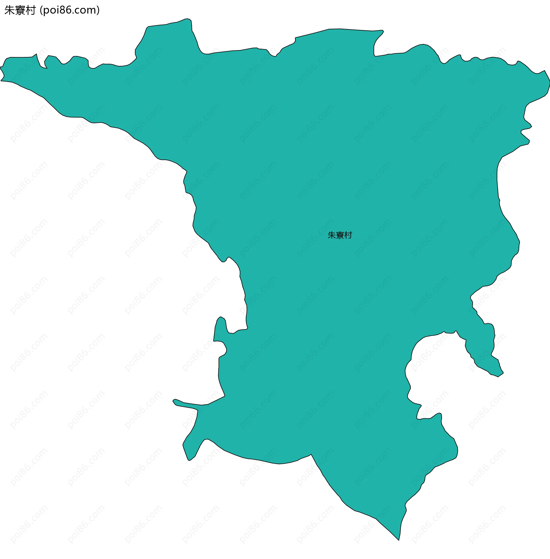 朱寮村边界地图
