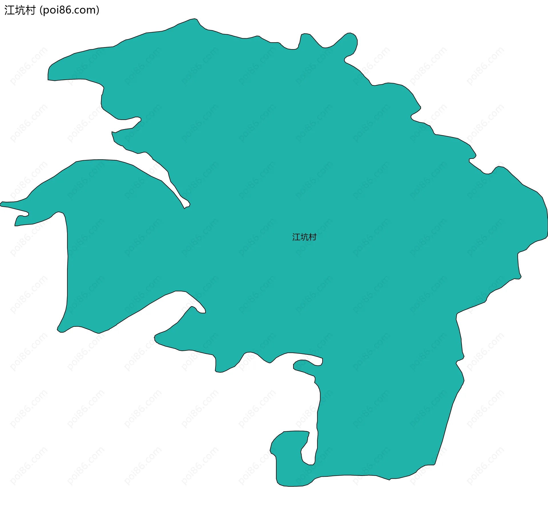 江坑村边界地图
