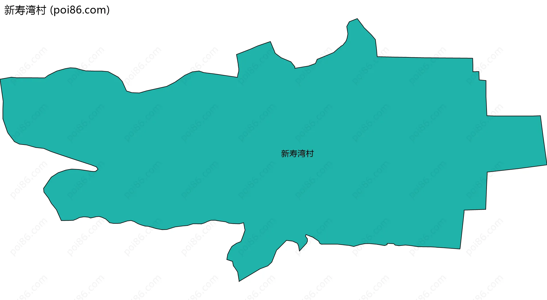 新寿湾村边界地图