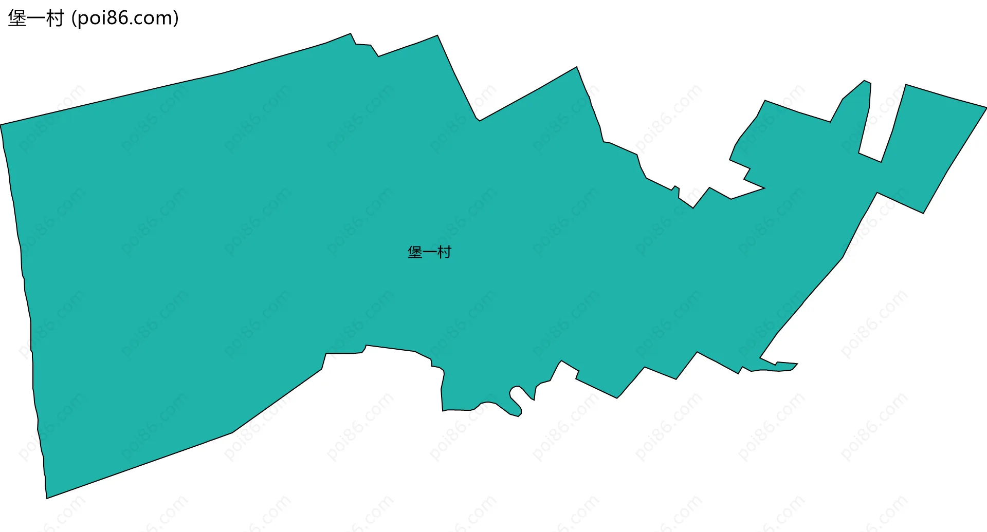 堡一村边界地图