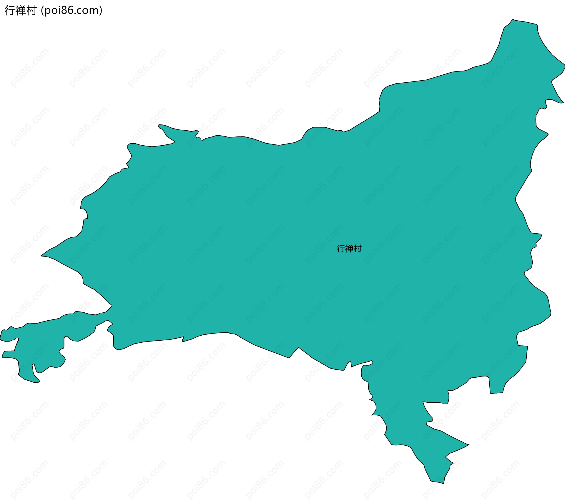 行禅村边界地图