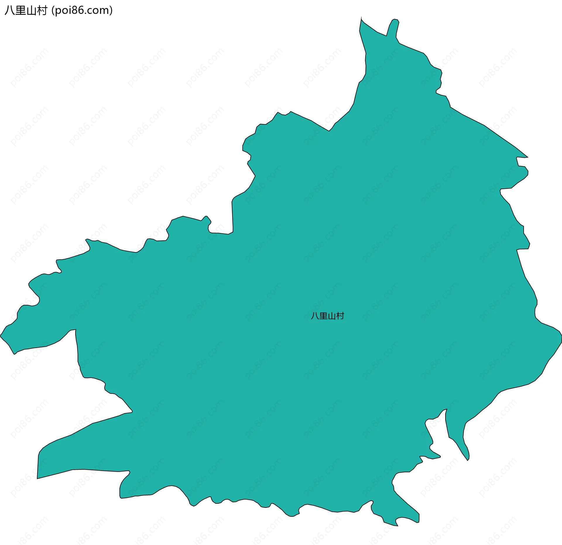 八里山村边界地图