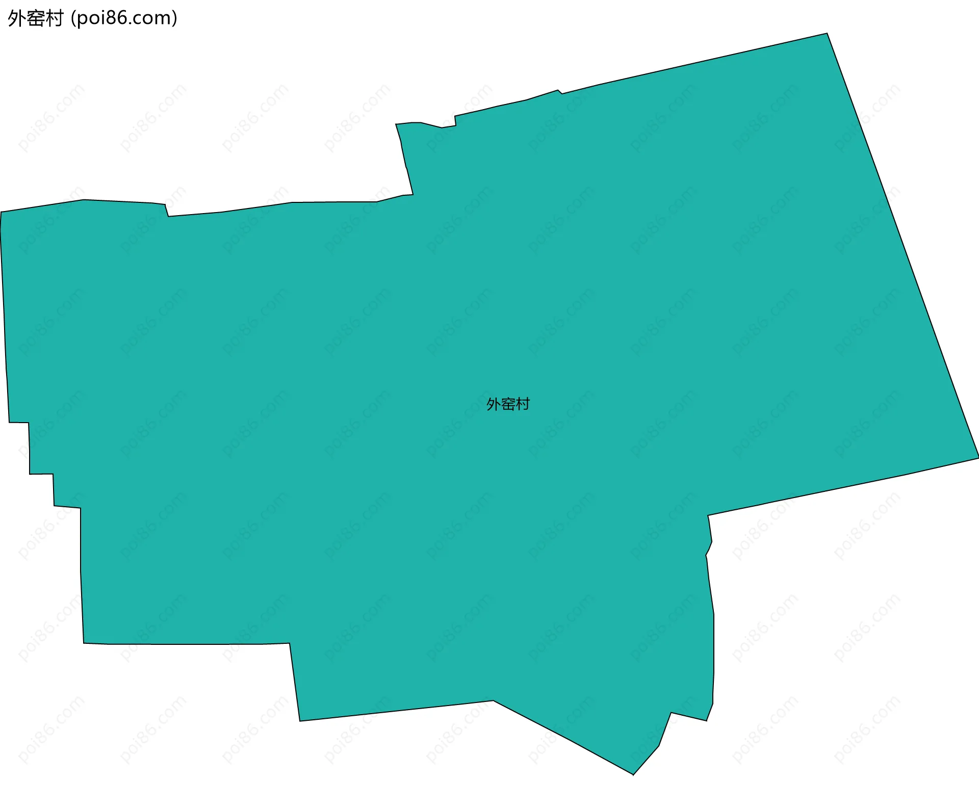 外窑村边界地图