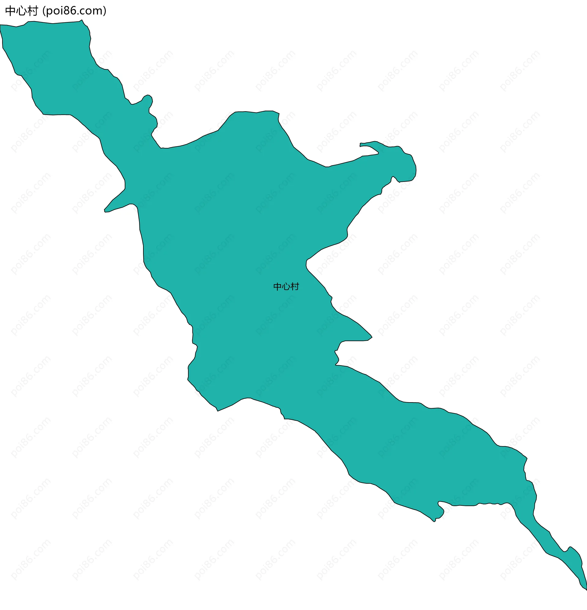 中心村边界地图