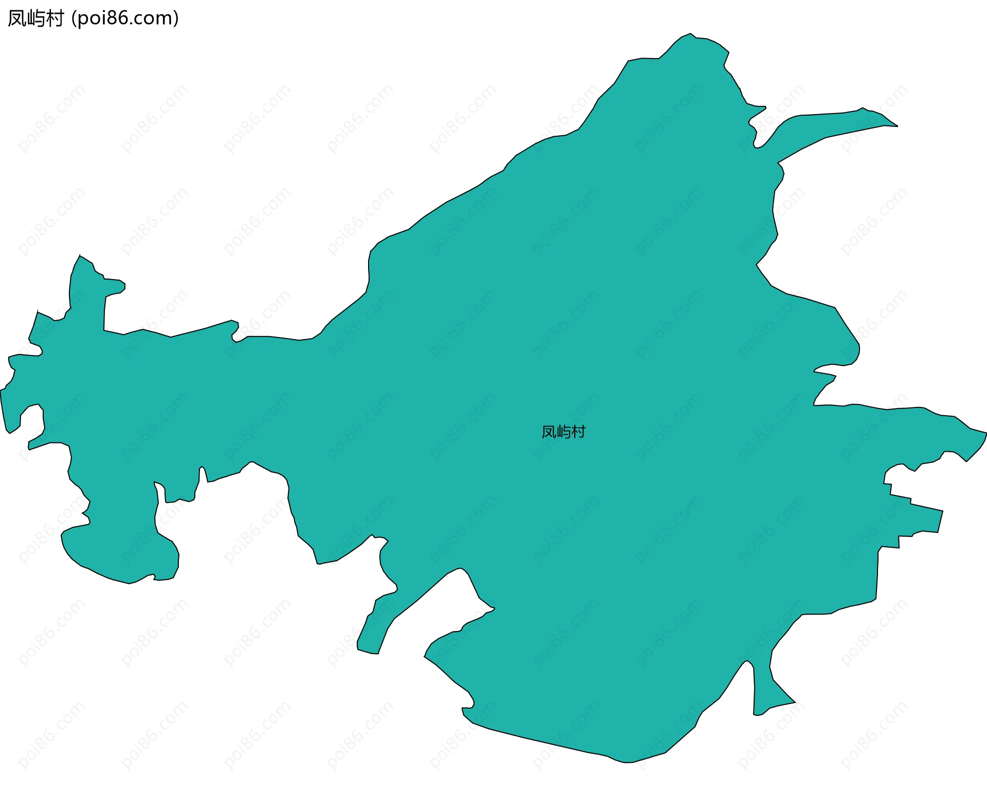 凤屿村边界地图