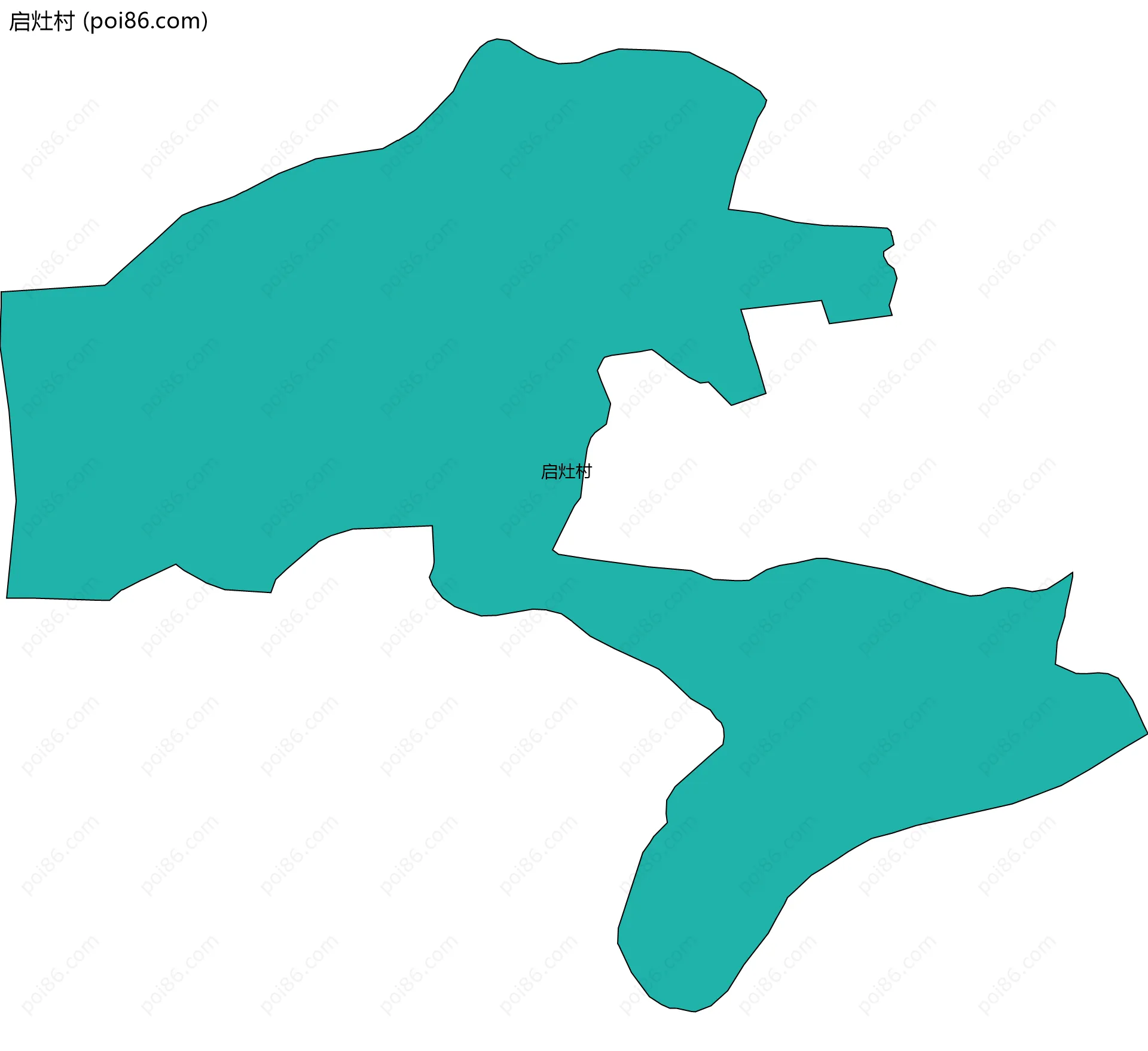 启灶村边界地图