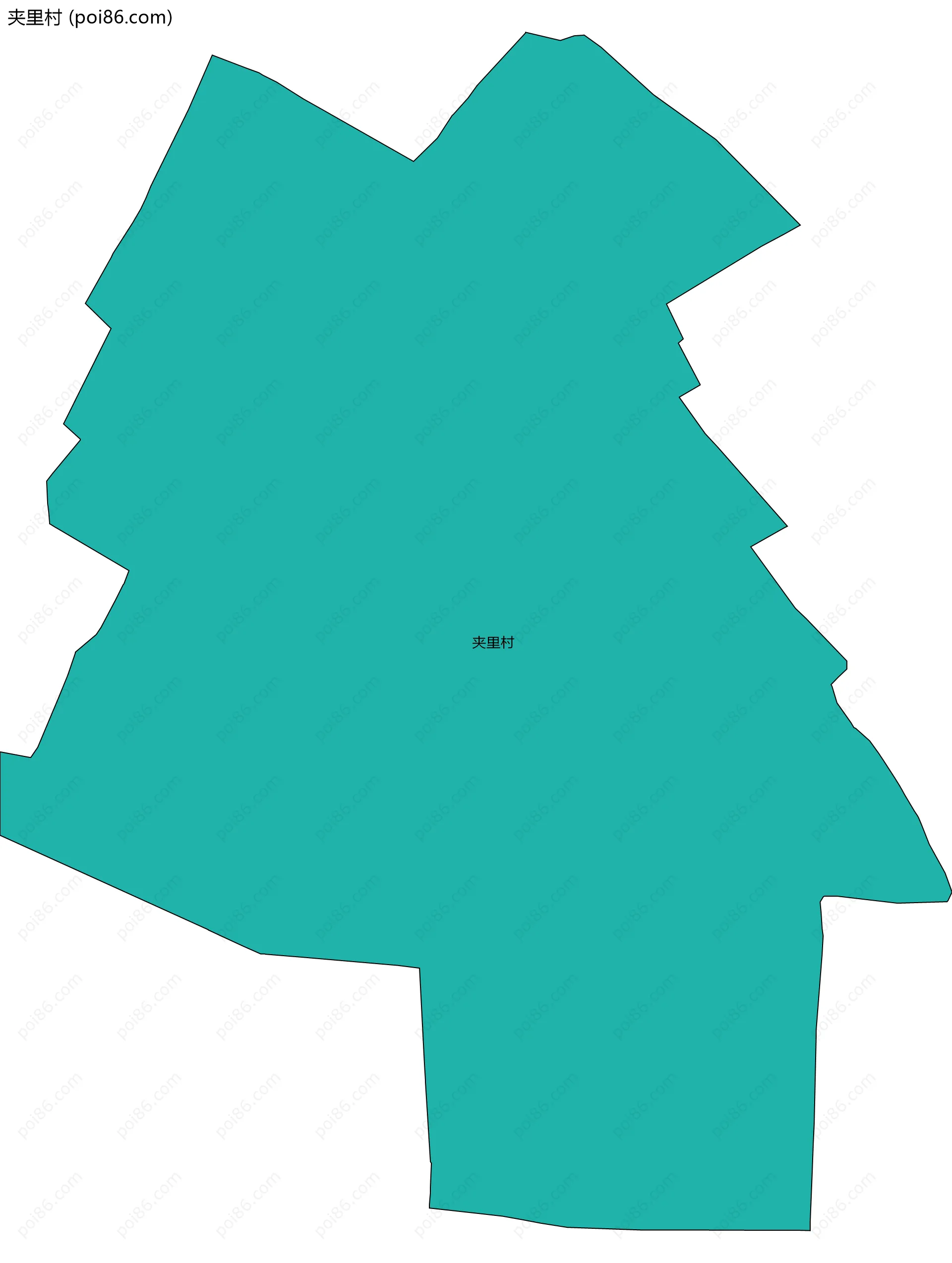 夹里村边界地图