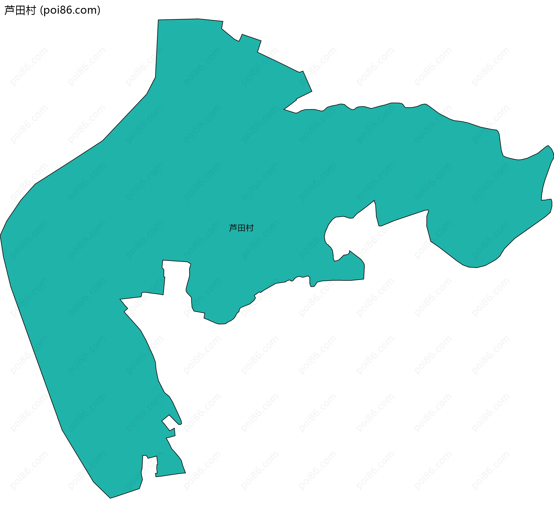 芦田村边界地图