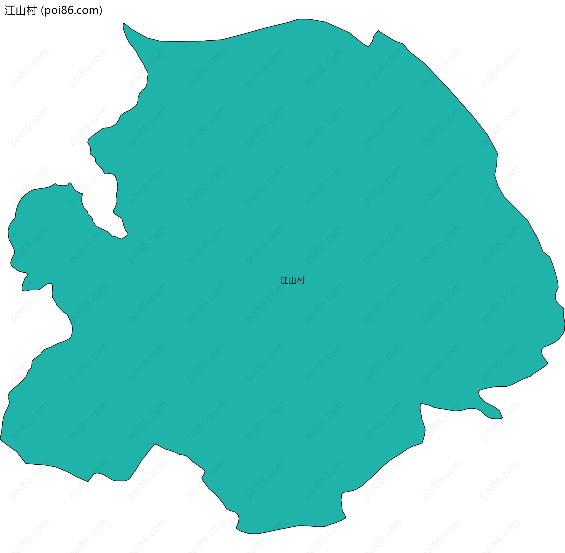 江山村边界地图
