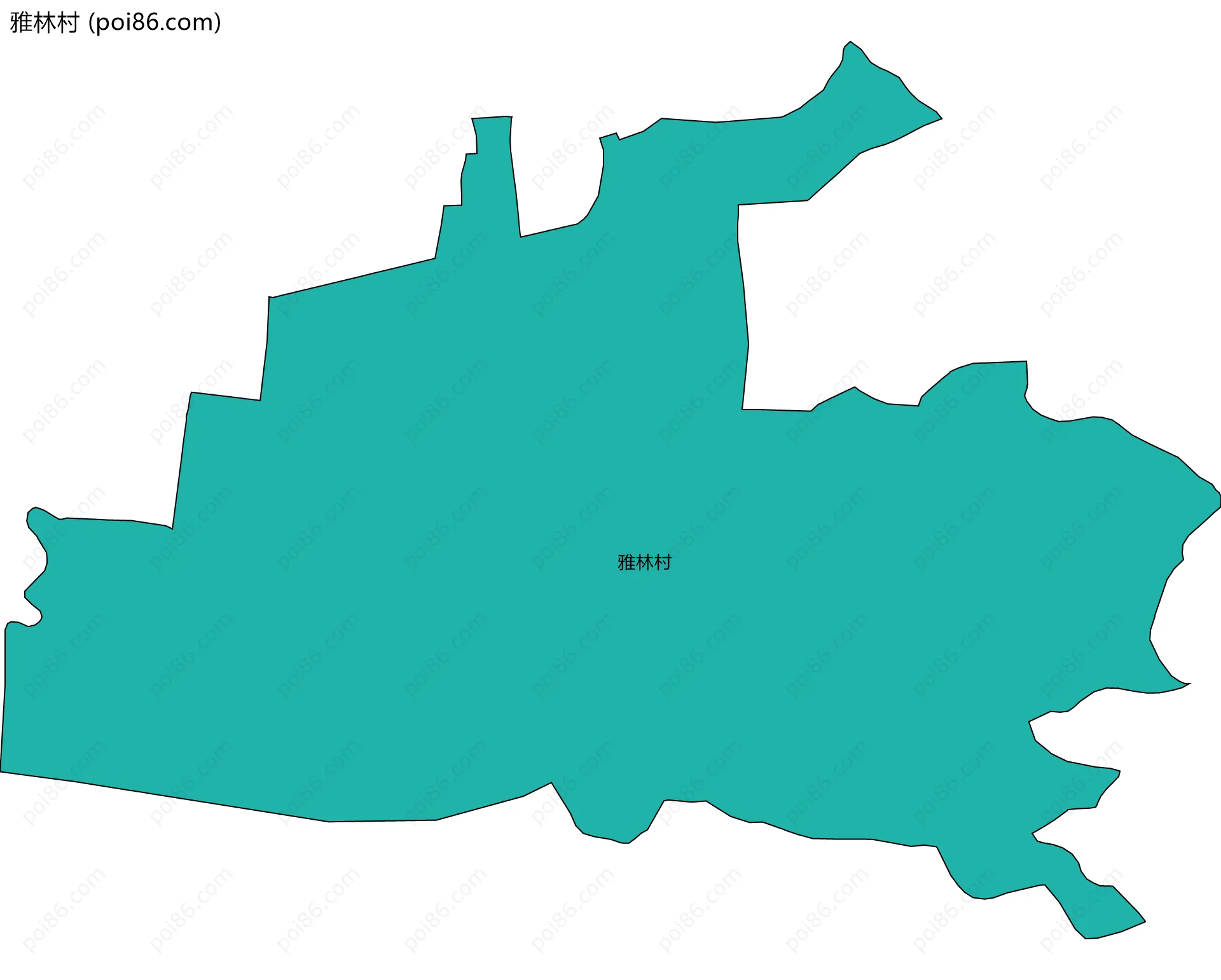 雅林村边界地图