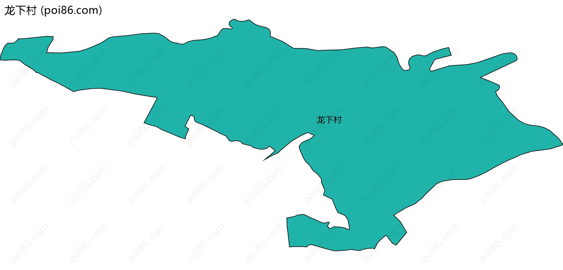 龙下村边界地图