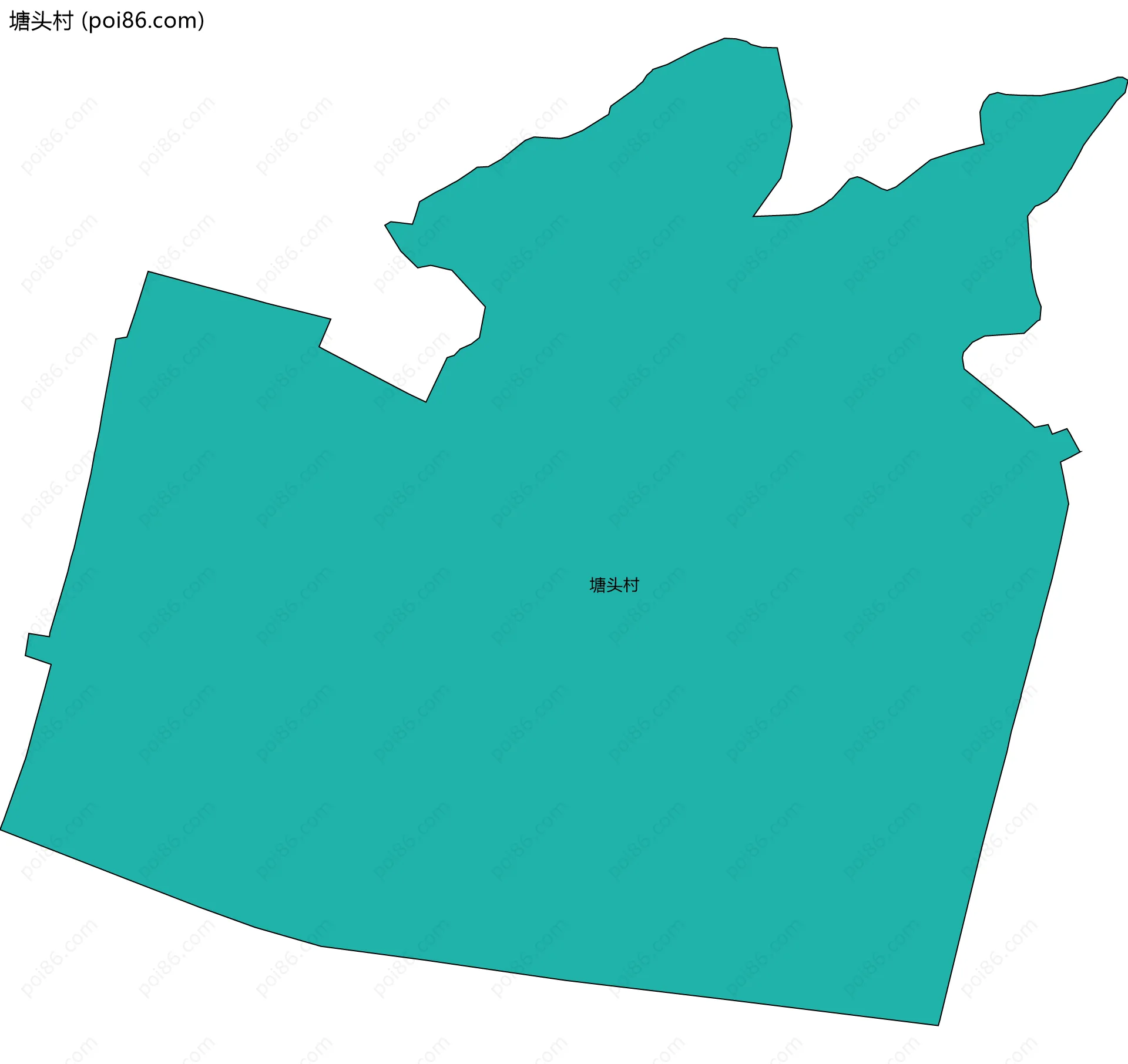 塘头村边界地图