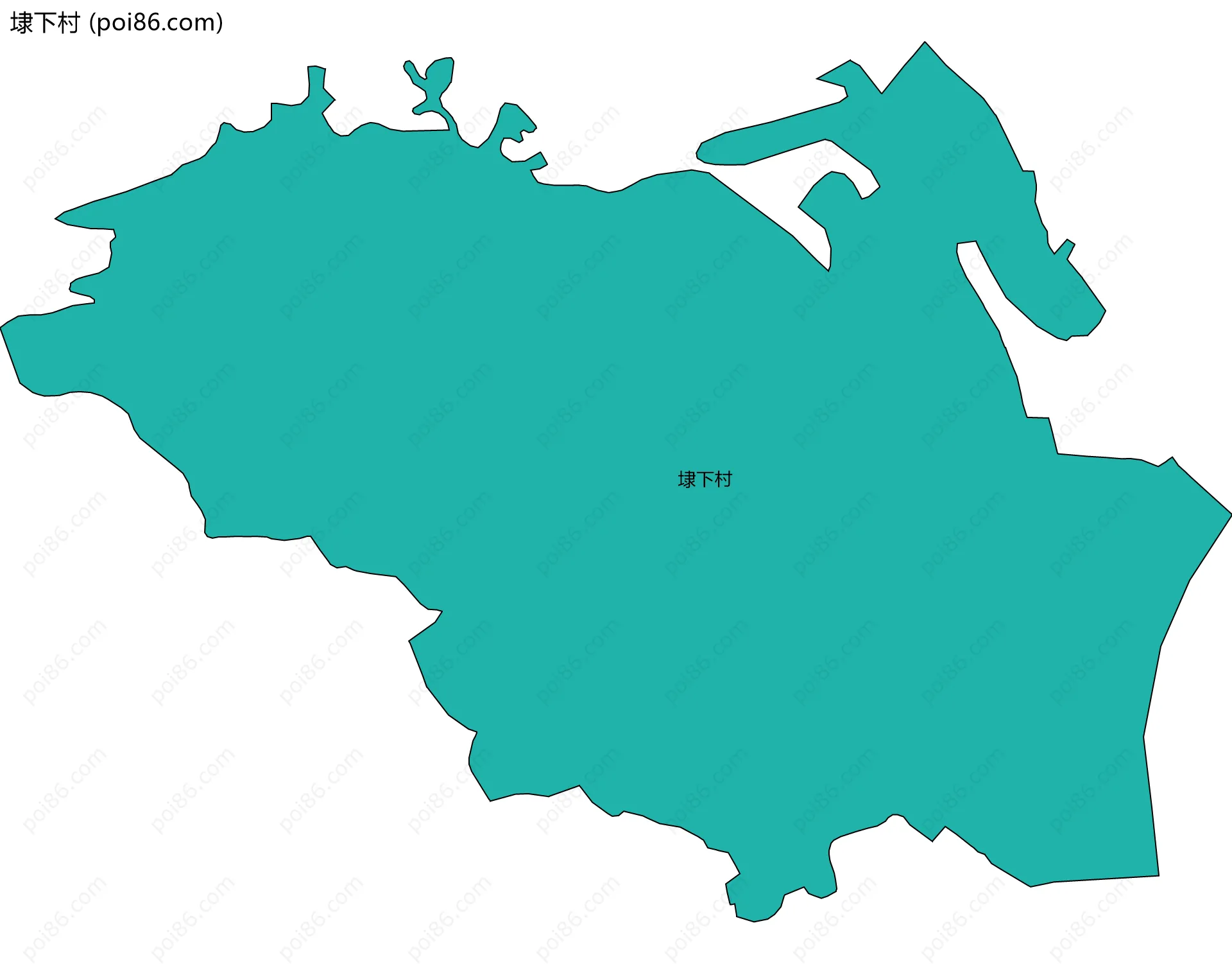 埭下村边界地图