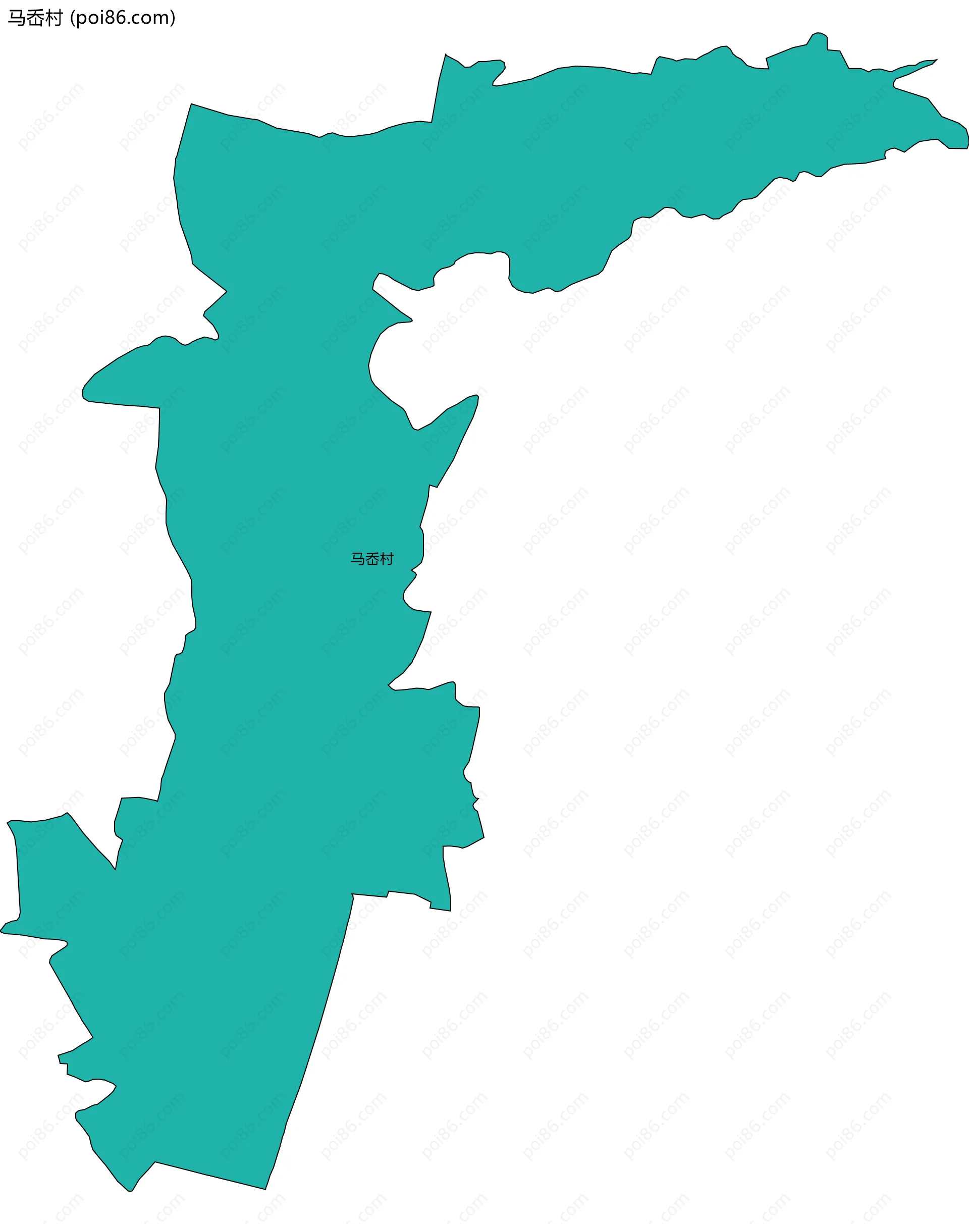 马岙村边界地图