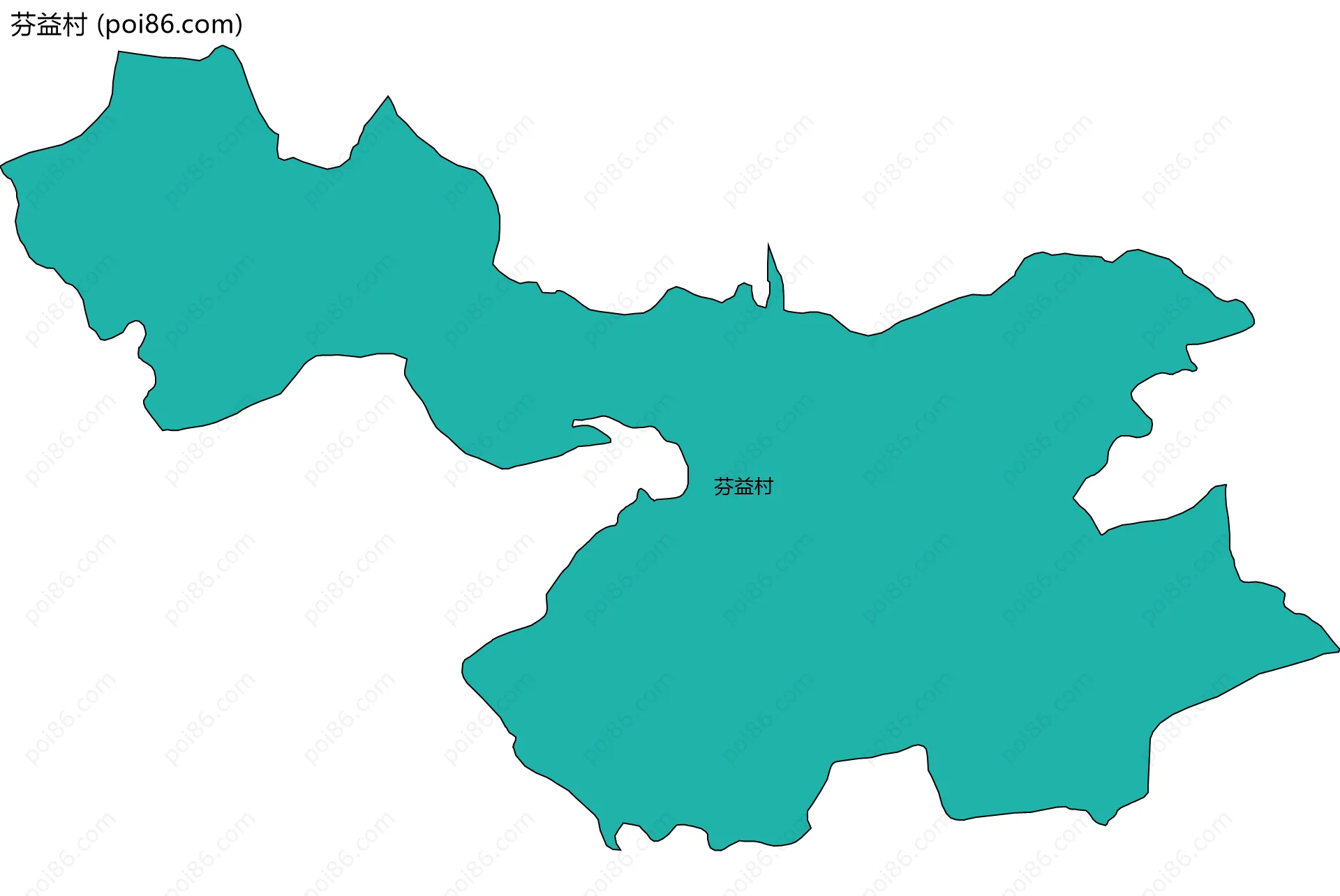 芬益村边界地图