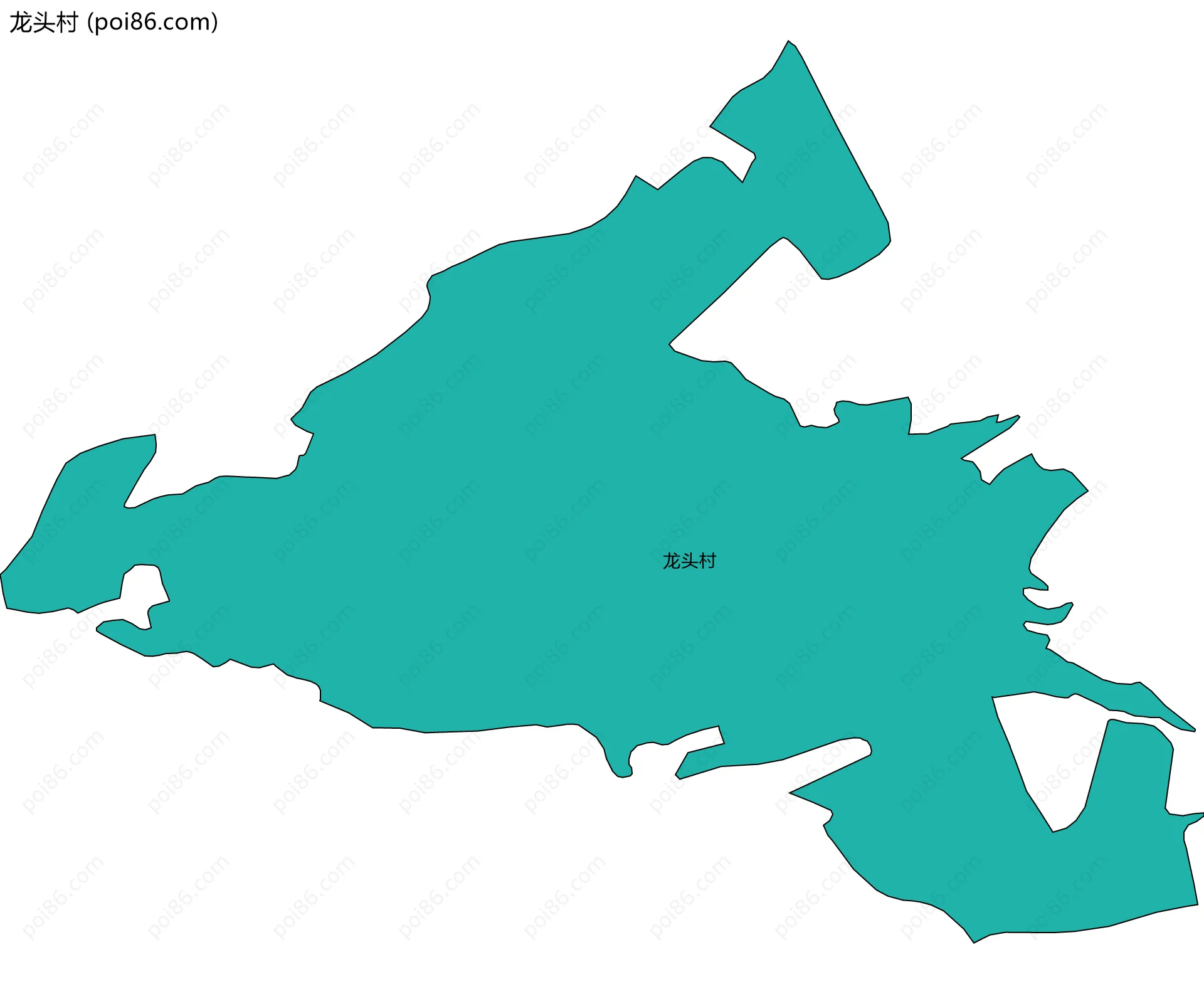 龙头村边界地图