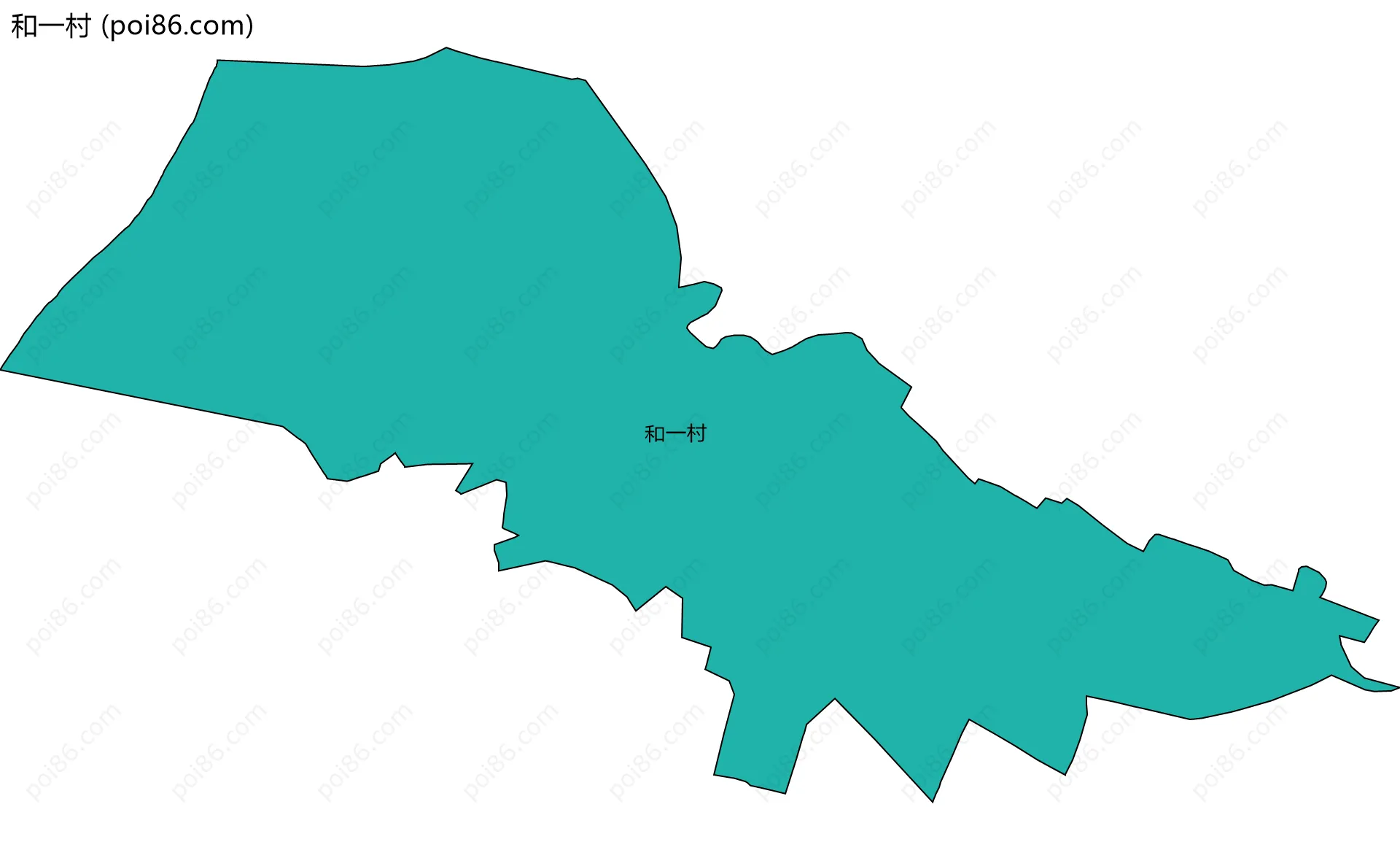 和一村边界地图