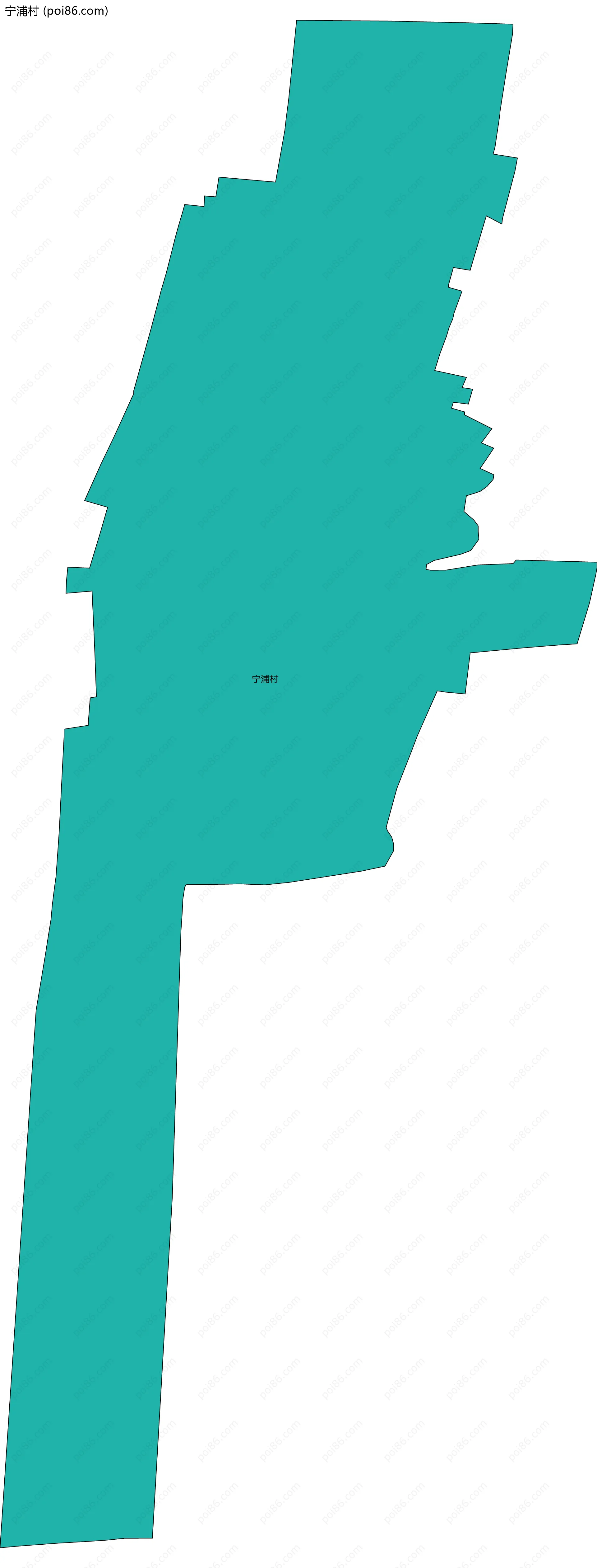 宁浦村边界地图