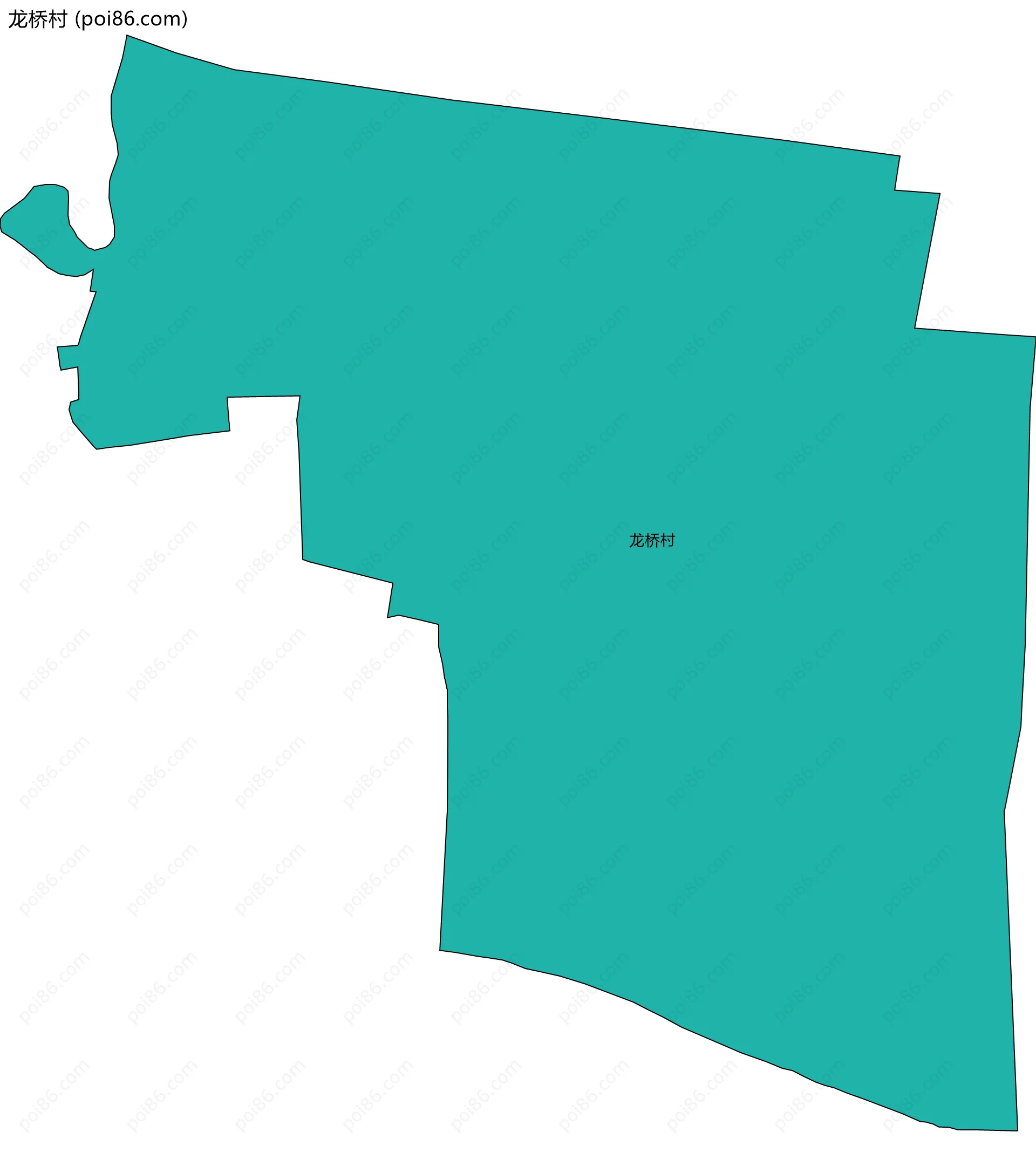 龙桥村边界地图