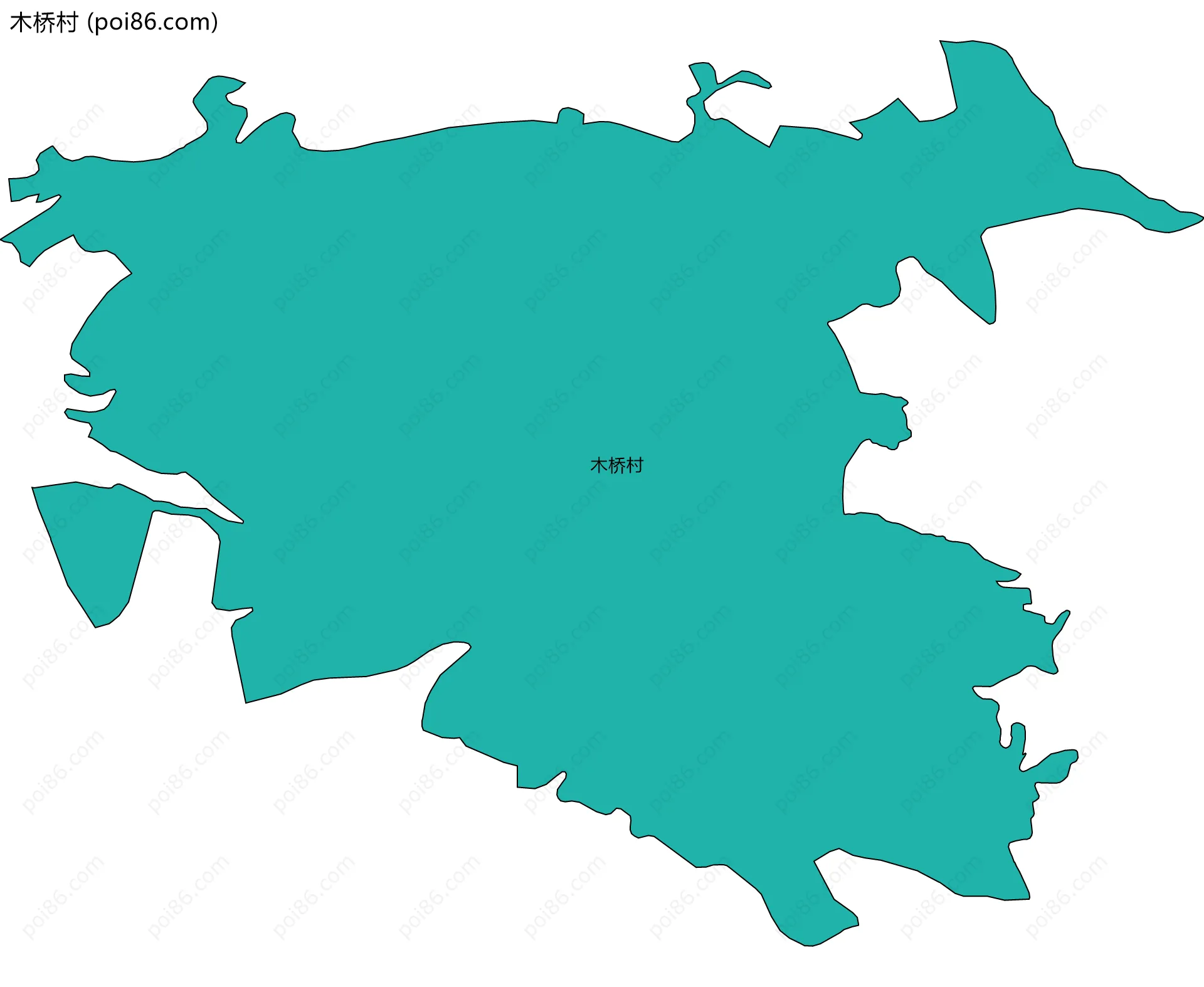 木桥村边界地图