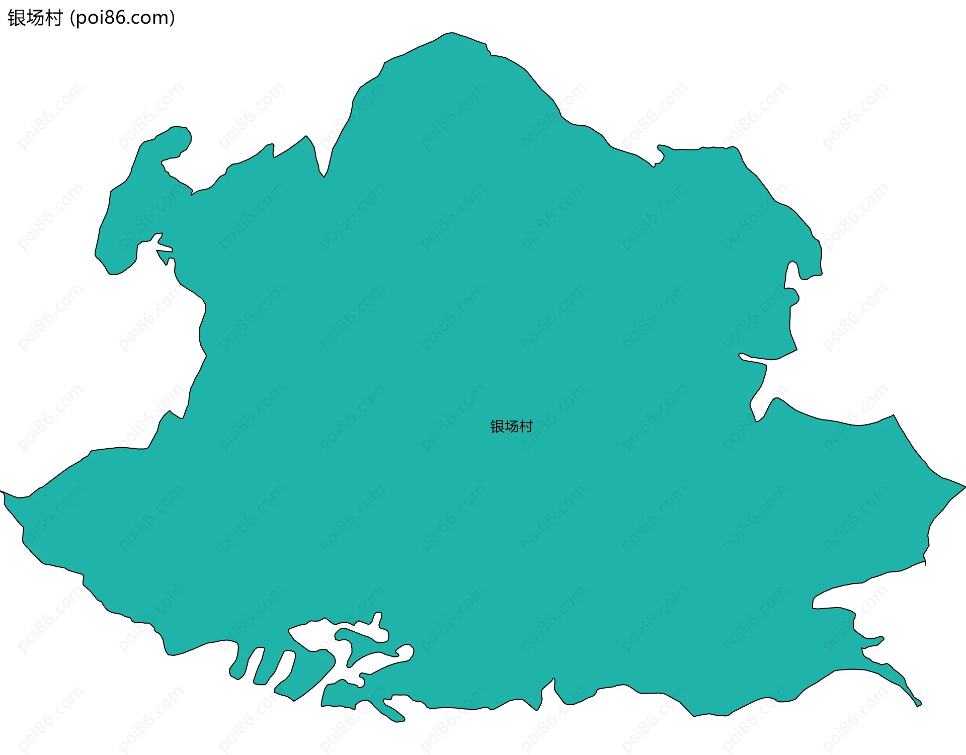 银场村边界地图